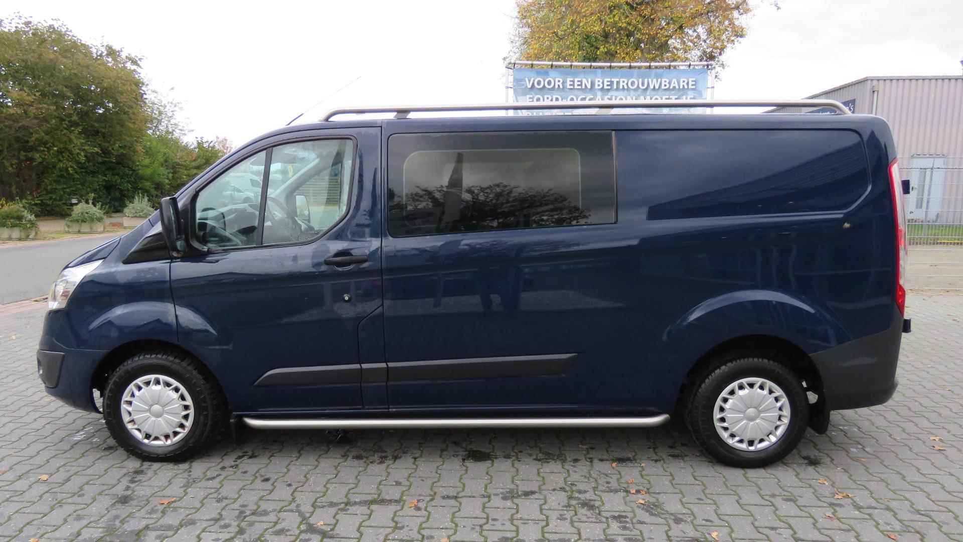 Ford Transit Custom 290 2.2 TDCI L2H1 Trend DC GEEN BTW/BPM, Dubbele cabine, Trekhaak, Cruise, camera, 138889 km !! - 3/31