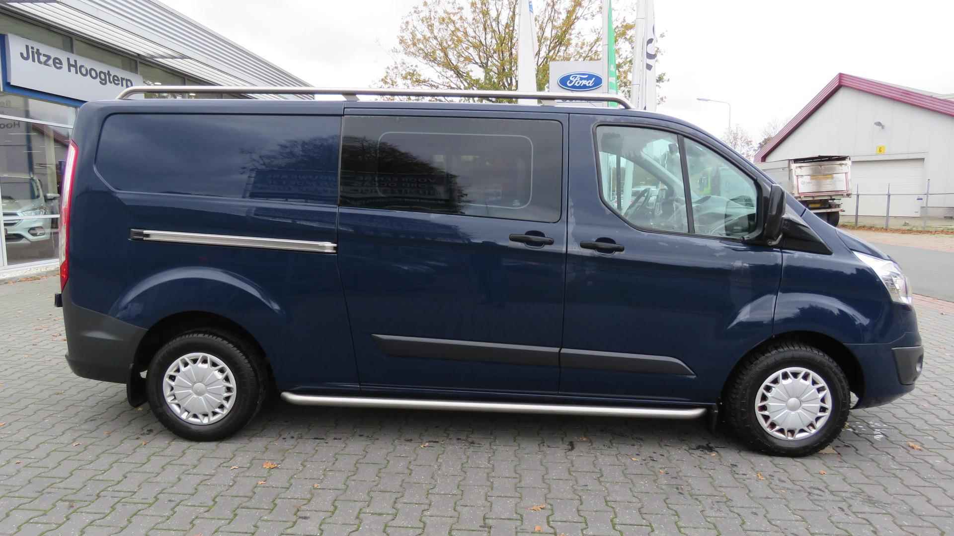 Ford Transit Custom 290 2.2 TDCI L2H1 Trend DC GEEN BTW/BPM, Dubbele cabine, Trekhaak, Cruise, camera, 138889 km !! - 4/31