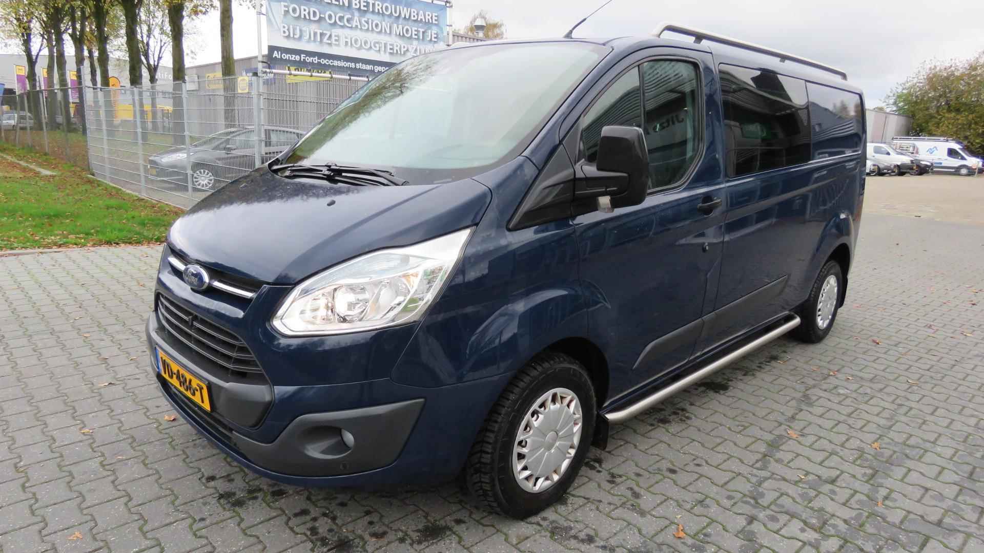 Ford Transit Custom 290 2.2 TDCI L2H1 Trend DC GEEN BTW/BPM, Dubbele cabine, Trekhaak, Cruise, camera, 138889 km !! - 9/31