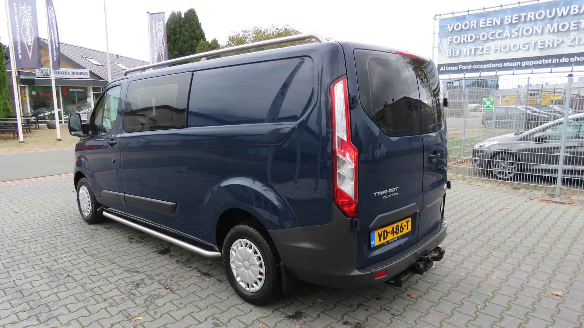 Ford Transit Custom 290 2.2 TDCI L2H1 Trend DC GEEN BTW/BPM, Dubbele cabine, Trekhaak, Cruise, camera, 138889 km !! - 11/31