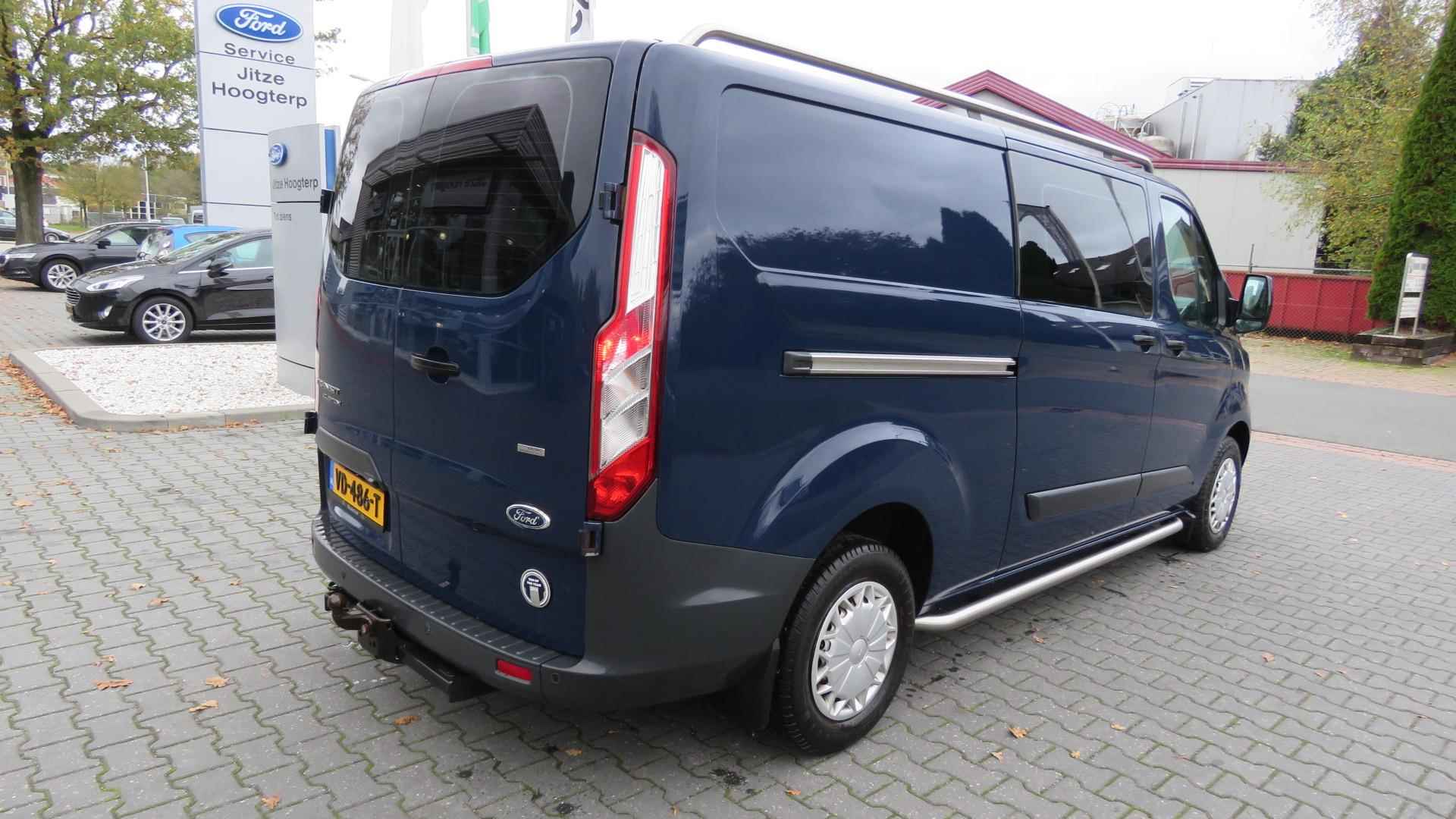 Ford Transit Custom 290 2.2 TDCI L2H1 Trend DC GEEN BTW/BPM, Dubbele cabine, Trekhaak, Cruise, camera, 138889 km !! - 12/31