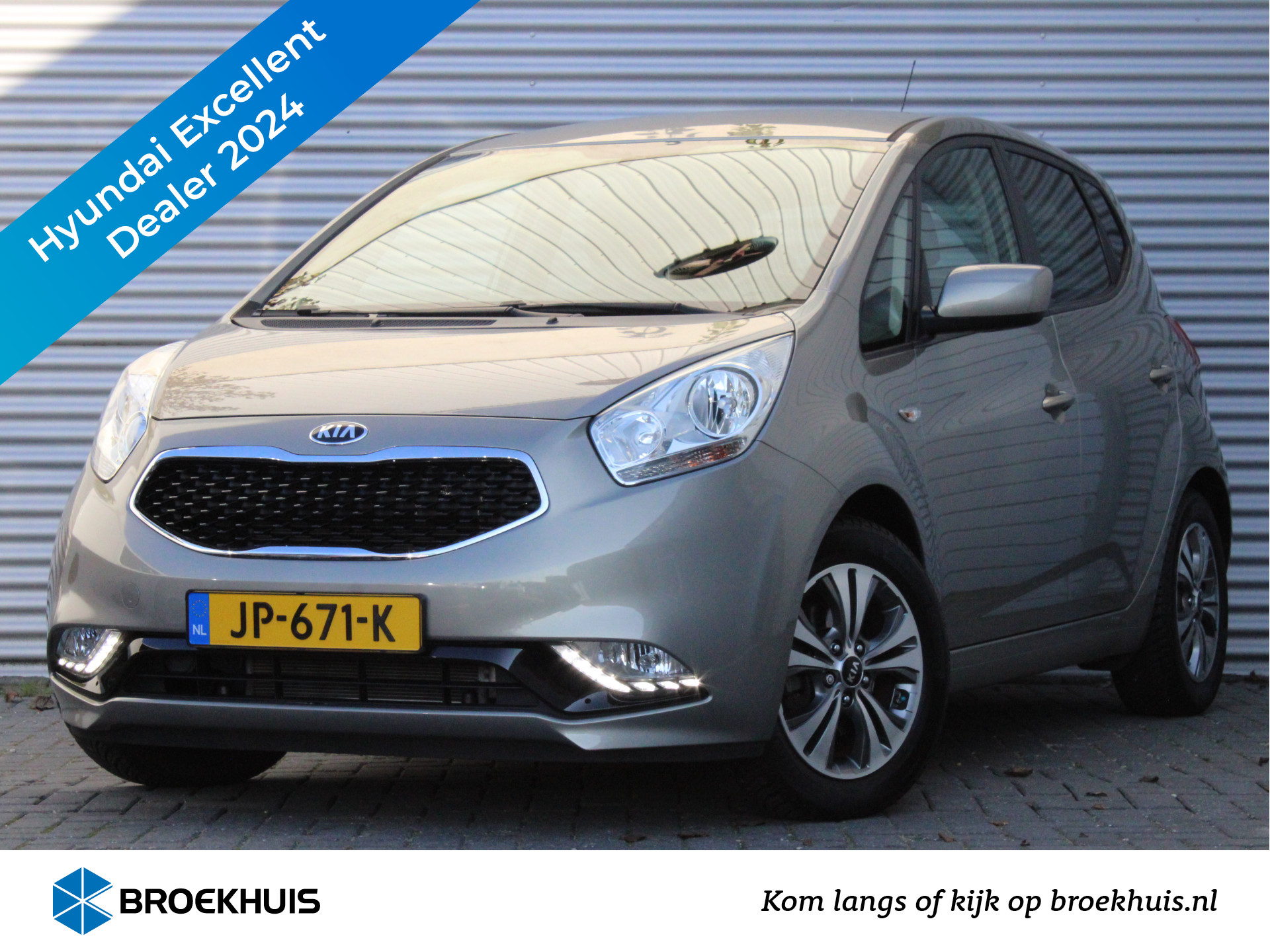 Kia Venga 1.6 CVVT DynamicPLusLine Automaat | Navigatie | 100% Dealer Onderhouden! Climate Control | Allseason Banden | Cruise Control | D