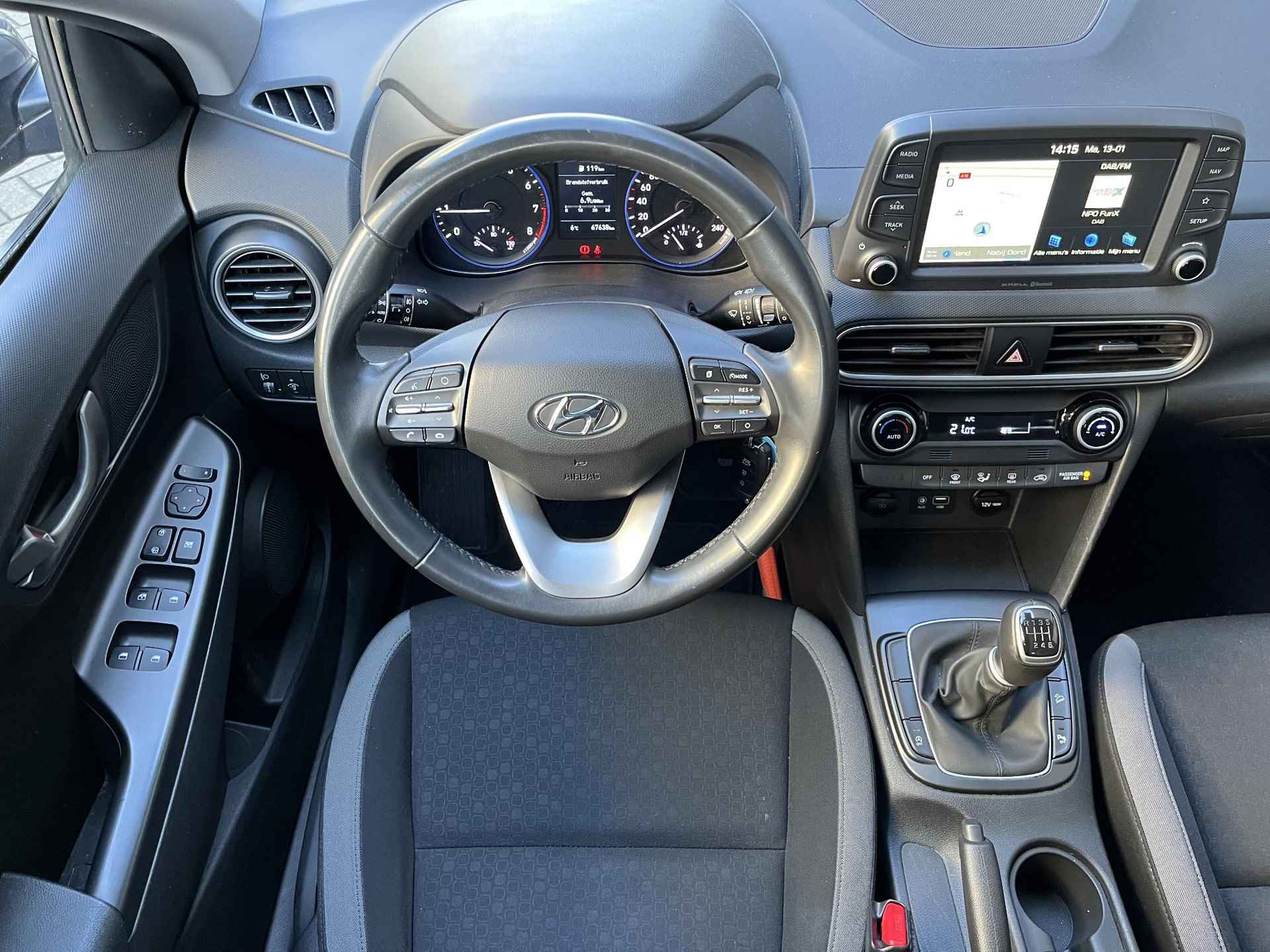 Hyundai Kona 1.0 T-GDI 120 PK Comfort | Geïntegreerde navigatiesysteem | Lichtmetalen velgen 15'' | Trekhaak | - 13/46