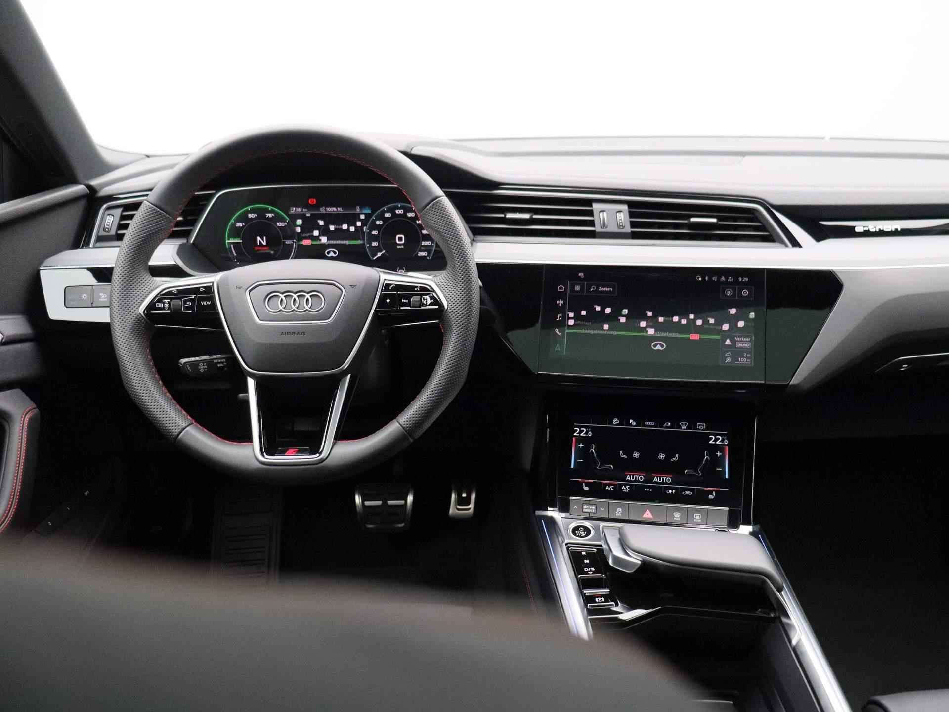 Audi Q8 Sportback e-tron 55 quattro S Edition 115 kWh | Automaat | Navigatie | 360 Camera | Panoramadak | Cruise Control | Head-up Display | Stoelverwarming | Lichtmetalen velgen | Climate Control | Bang & Olufsen 3D | - 7/54