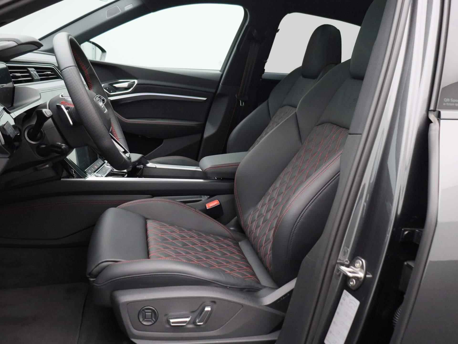 Audi Q8 Sportback e-tron 55 quattro S Edition 115 kWh | Automaat | Navigatie | 360 Camera | Panoramadak | Cruise Control | Head-up Display | Stoelverwarming | Lichtmetalen velgen | Climate Control | Bang & Olufsen 3D | - 12/54