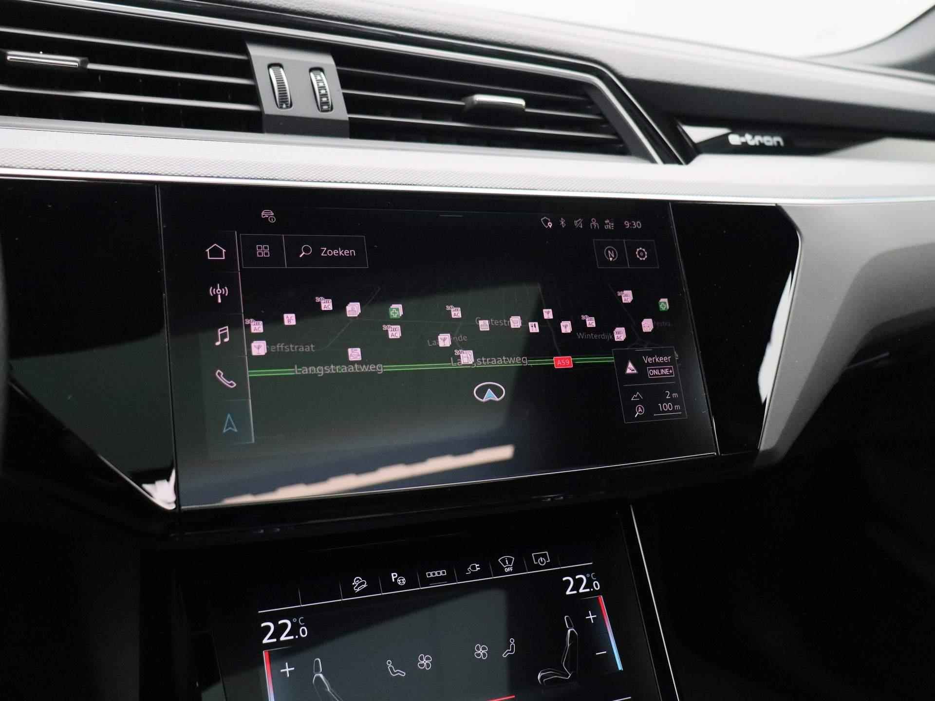 Audi Q8 Sportback e-tron 55 quattro S Edition 115 kWh | Automaat | Navigatie | 360 Camera | Panoramadak | Cruise Control | Head-up Display | Stoelverwarming | Lichtmetalen velgen | Climate Control | Bang & Olufsen 3D | - 18/54