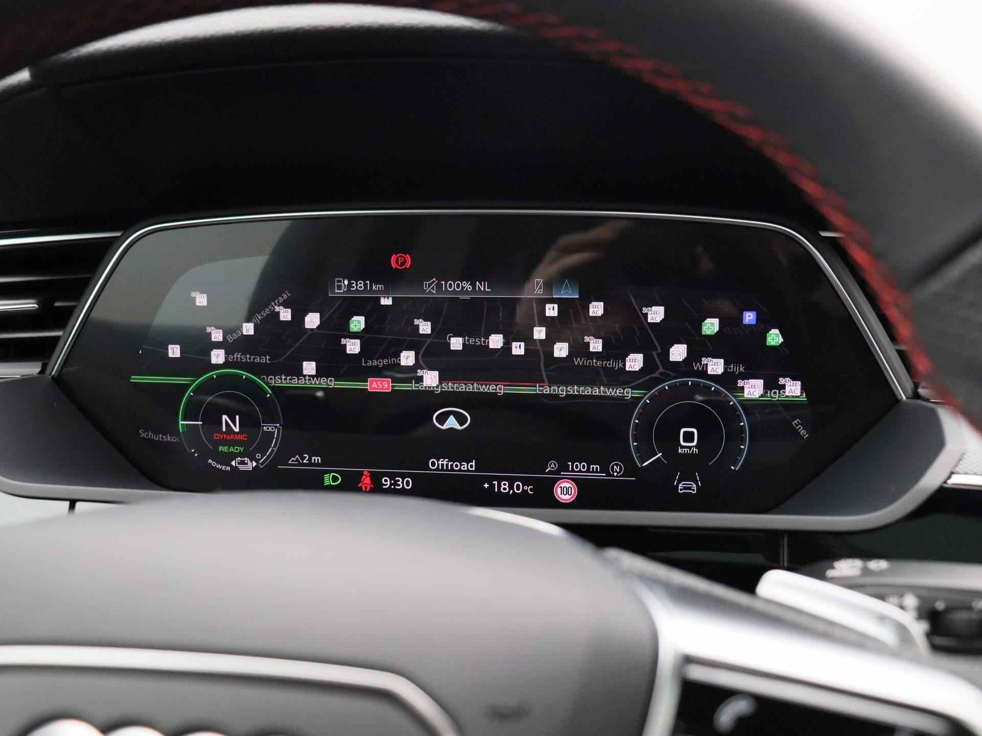 Audi Q8 Sportback e-tron 55 quattro S Edition 115 kWh | Automaat | Navigatie | 360 Camera | Panoramadak | Cruise Control | Head-up Display | Stoelverwarming | Lichtmetalen velgen | Climate Control | Bang & Olufsen 3D | - 26/54