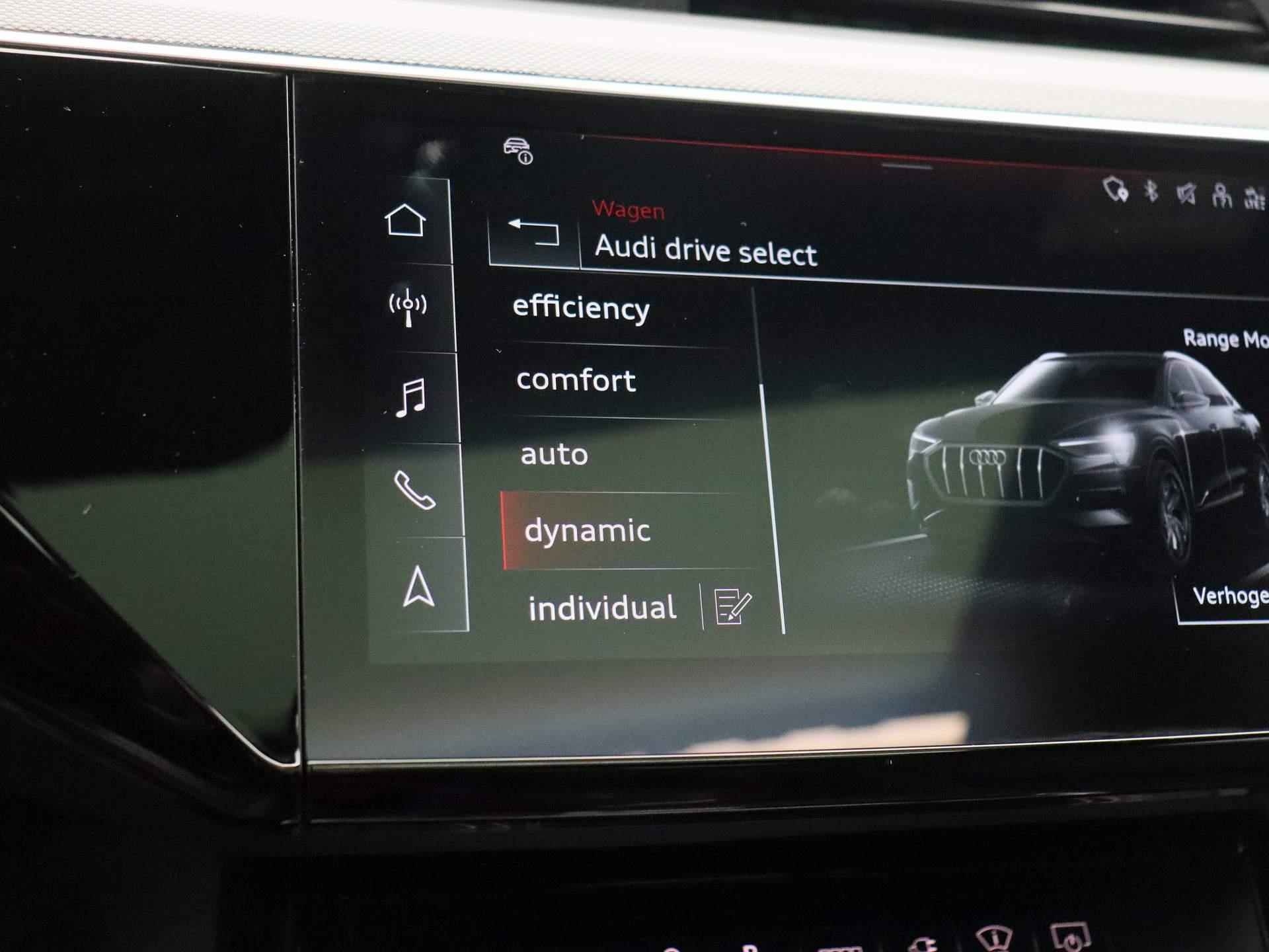Audi Q8 Sportback e-tron 55 quattro S Edition 115 kWh | Automaat | Navigatie | 360 Camera | Panoramadak | Cruise Control | Head-up Display | Stoelverwarming | Lichtmetalen velgen | Climate Control | Bang & Olufsen 3D | - 35/54