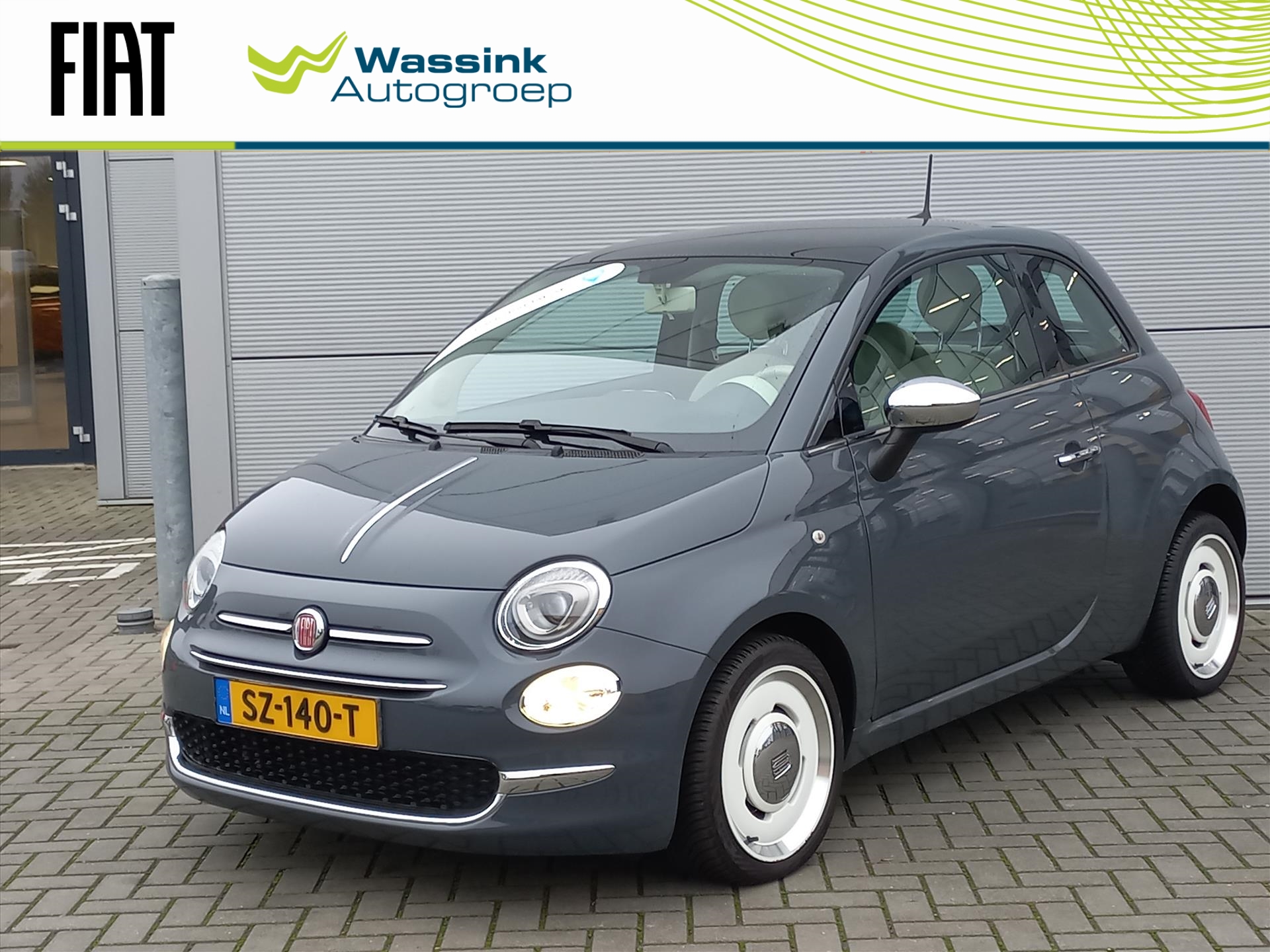 Fiat 500 80pk Turbo Anniversario Retro Look | Airconditioning | Navigatie via Apple Carplay of Android Auto | Cruise control