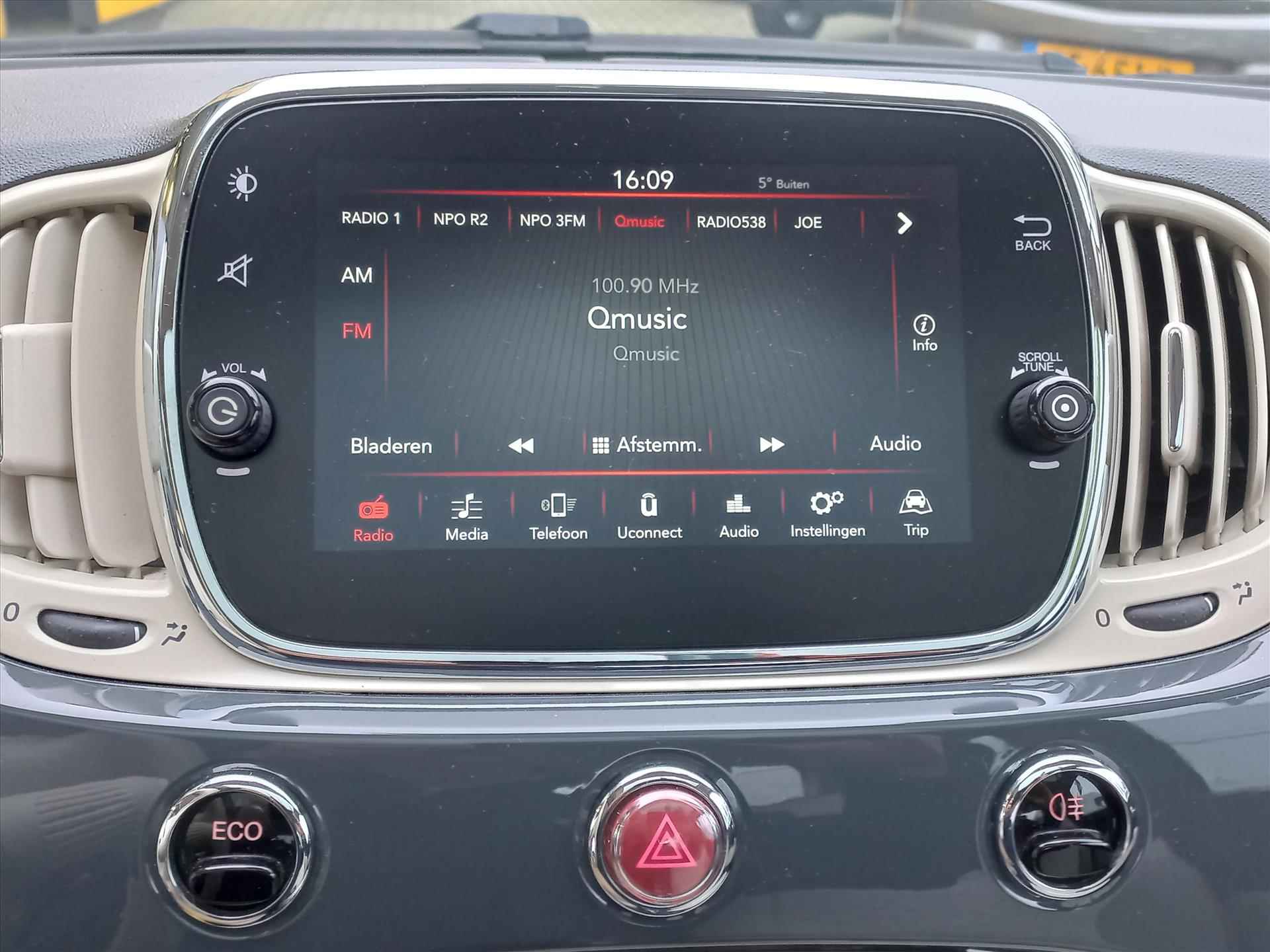 Fiat 500 80pk Turbo Anniversario Retro Look | Airconditioning | Navigatie via Apple Carplay of Android Auto | Cruise control - 7/38