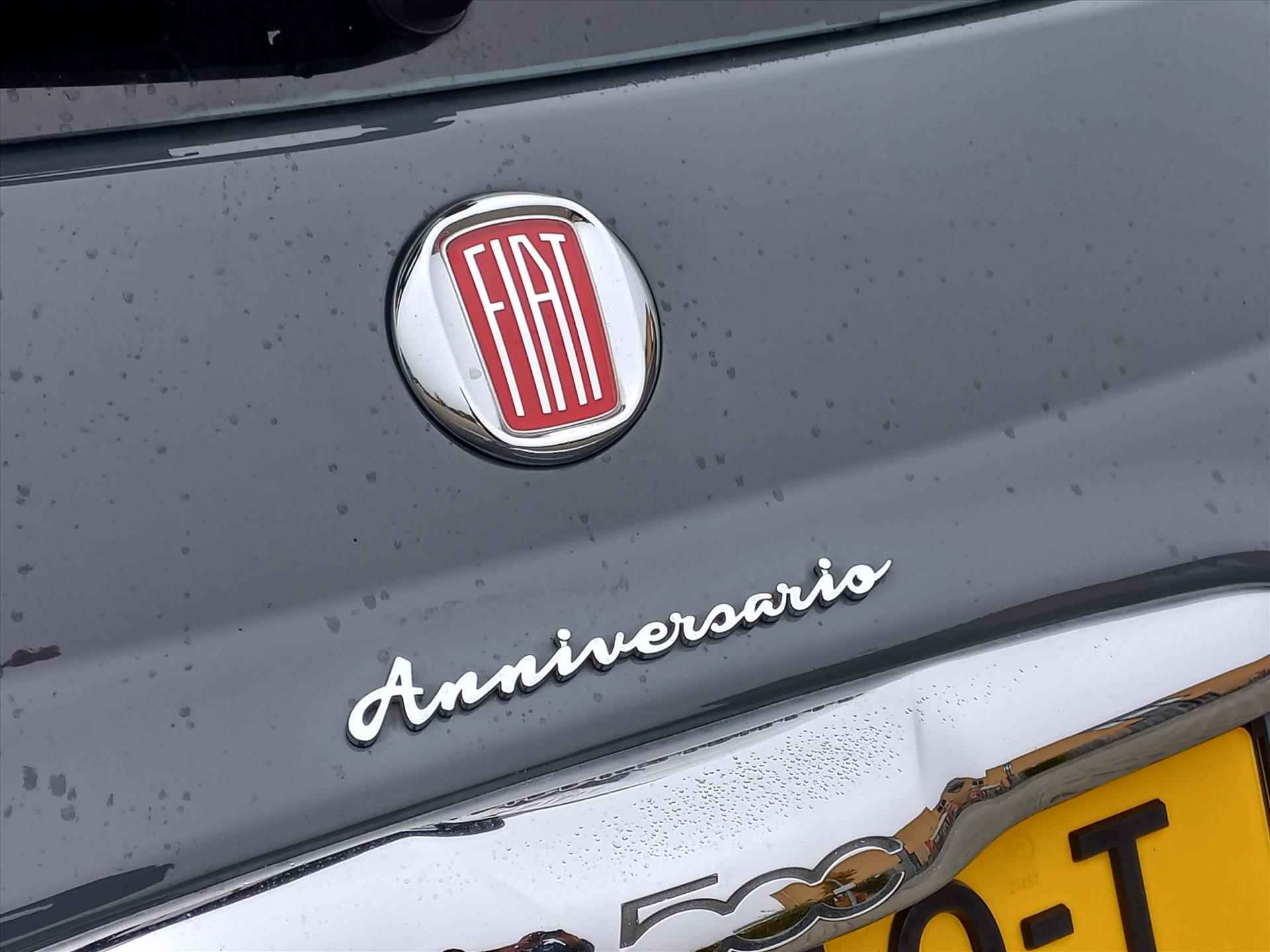 Fiat 500 80pk Turbo Anniversario Retro Look | Airconditioning | Navigatie via Apple Carplay of Android Auto | Cruise control - 30/38