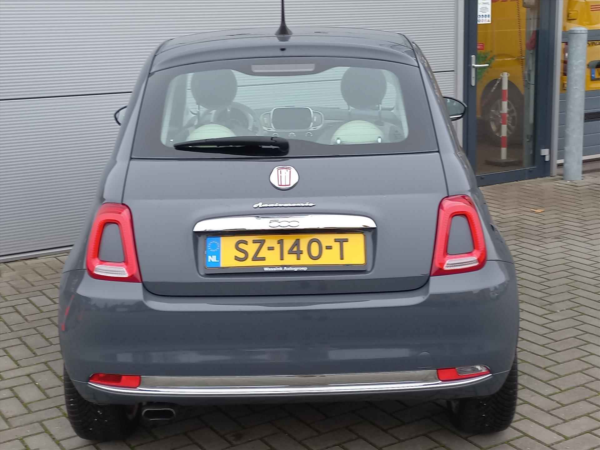 Fiat 500 80pk Turbo Anniversario Retro Look | Airconditioning | Navigatie via Apple Carplay of Android Auto | Cruise control - 32/38