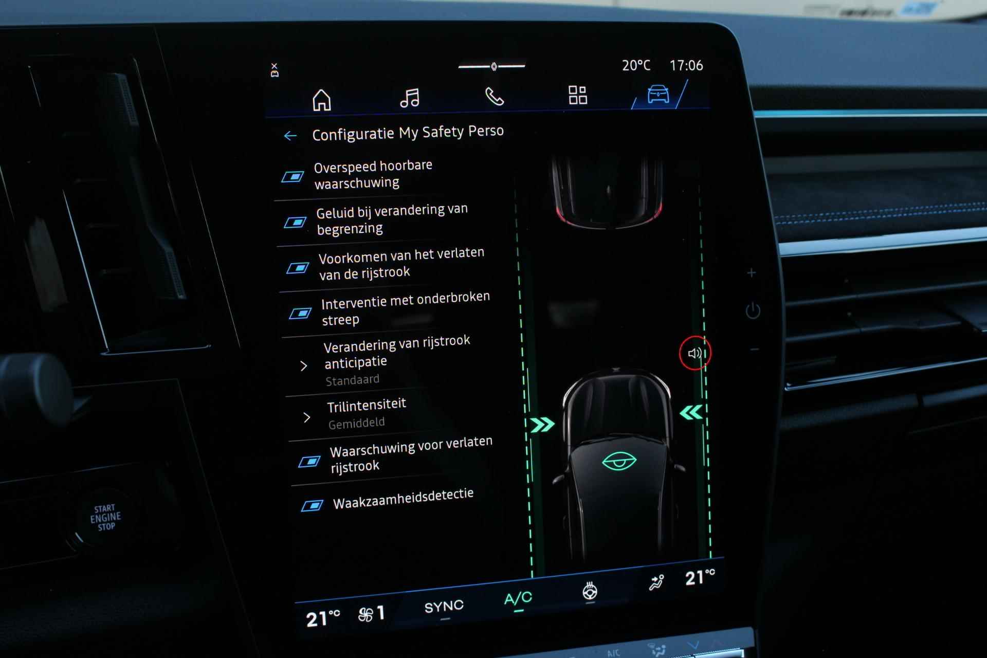 Renault Espace E-Tech Hybrid 200Pk esprit Alpine 7p. | Google Navigatie | Draadloze Carplay | Parkeersensoren & 360 Camera | Led BEAM Koplampen | Harman Kardon | Pack Advanced Driving | - 35/43