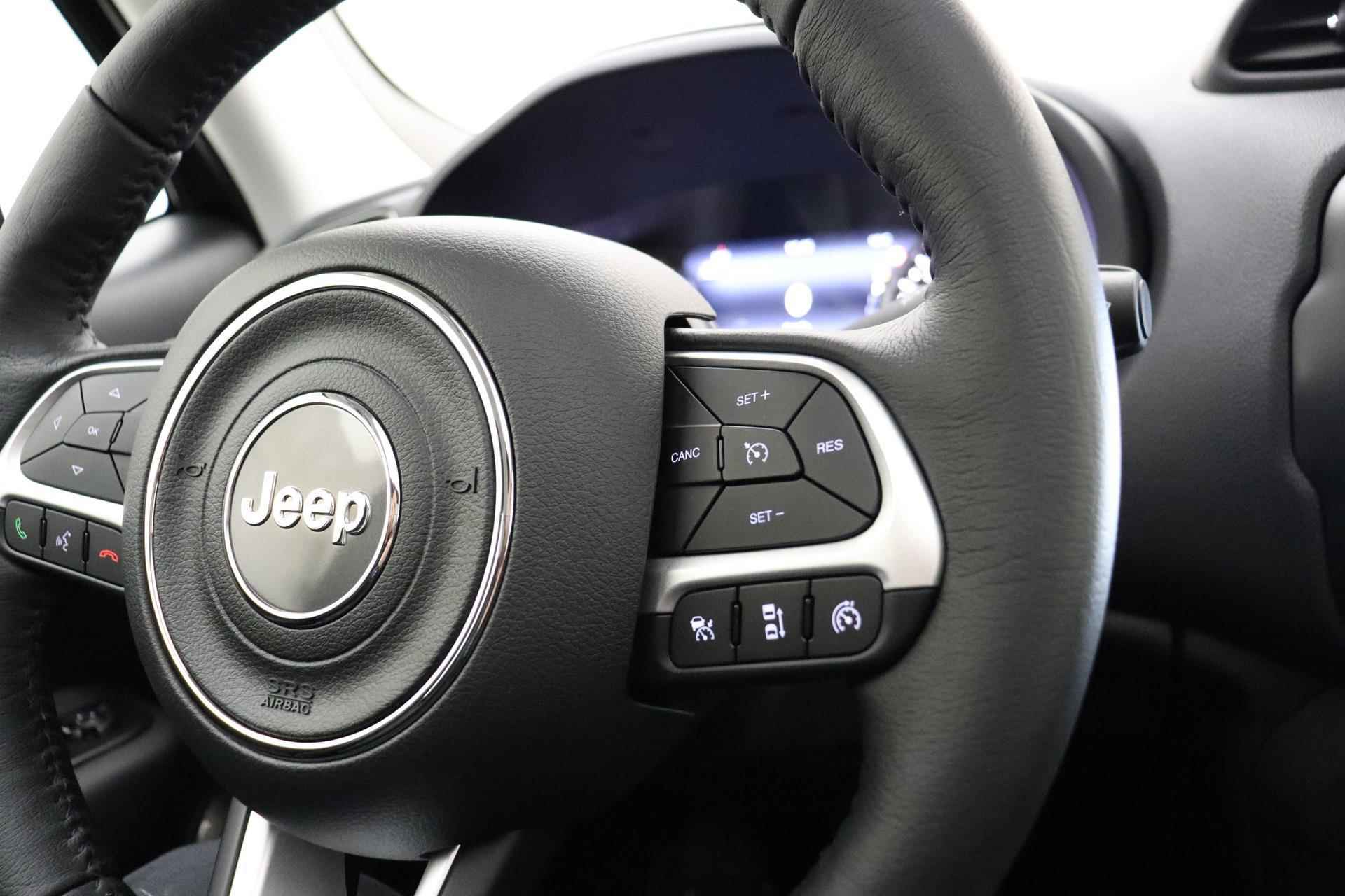 Jeep Renegade 1.5T e-Hybrid Altitude | Navigatie | Panoramadak | Lederen bekleding | Stoelverwarming | 19'' lichtmetalen velgen | Keyless | Camera - 36/43