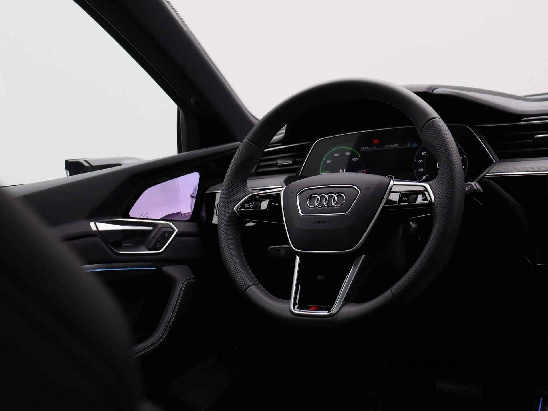 Audi e-tron S quattro 95 kWh 503 PK | Automaat | Navigatie | 360 Camera | Adaptive Cruise Control | Panoramadak | Stoelverwarming | Apple Carplay | Android Auto | Lichtmetalen velgen | Head-up Display | B&O Premium | - 12/61