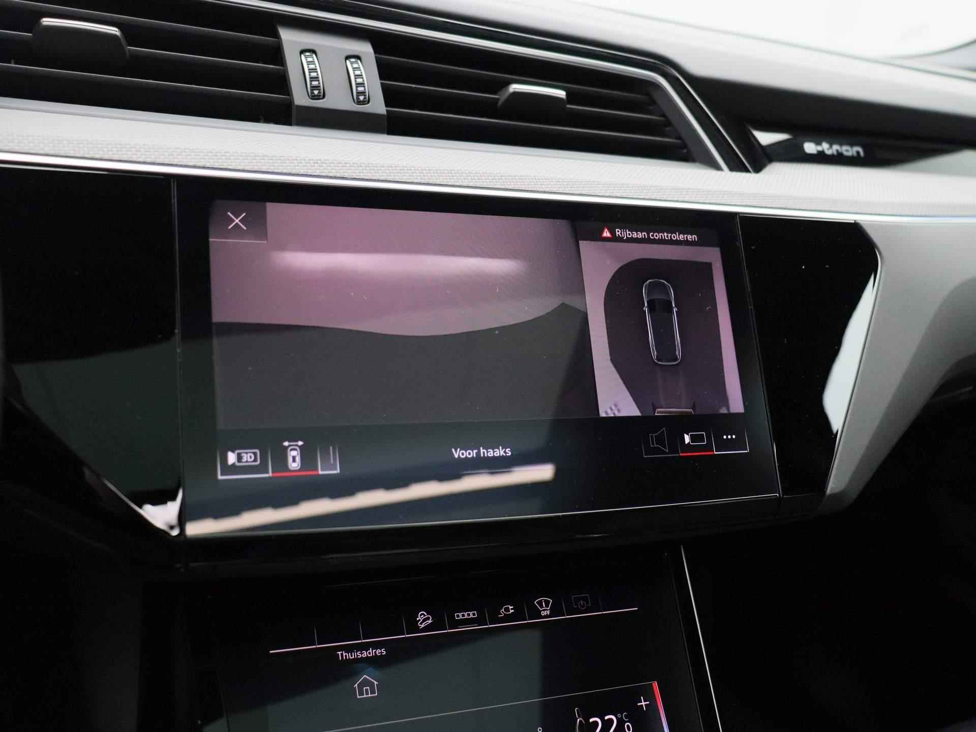 Audi e-tron S quattro 95 kWh 503 PK | Automaat | Navigatie | 360 Camera | Adaptive Cruise Control | Panoramadak | Stoelverwarming | Apple Carplay | Android Auto | Lichtmetalen velgen | Head-up Display | B&O Premium | - 23/61