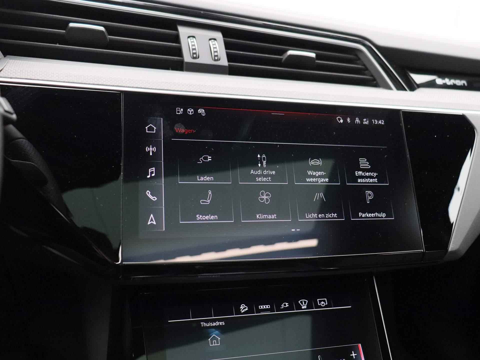 Audi e-tron S quattro 95 kWh 503 PK | Automaat | Navigatie | 360 Camera | Adaptive Cruise Control | Panoramadak | Stoelverwarming | Apple Carplay | Android Auto | Lichtmetalen velgen | Head-up Display | B&O Premium | - 40/61