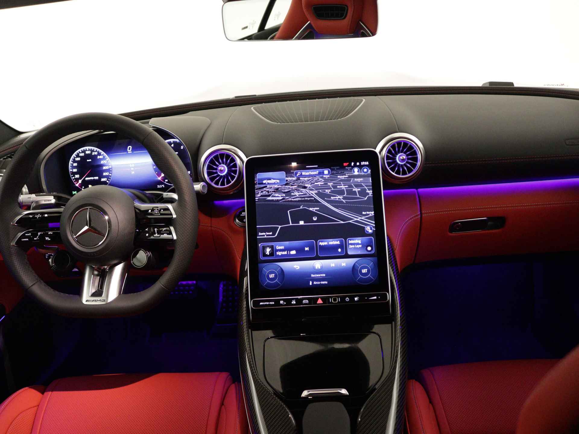Mercedes-Benz SL-Klasse Roadster 63 4MATIC+ | Sierelementen in AMG carbon | AMG Nightpakket | 21" 10-dubbelspaaks gesmede AMG-velgen, zwart | ENERGIZING-pakket | Head-up display | Burmester Surround Sound systeem | - 5/44