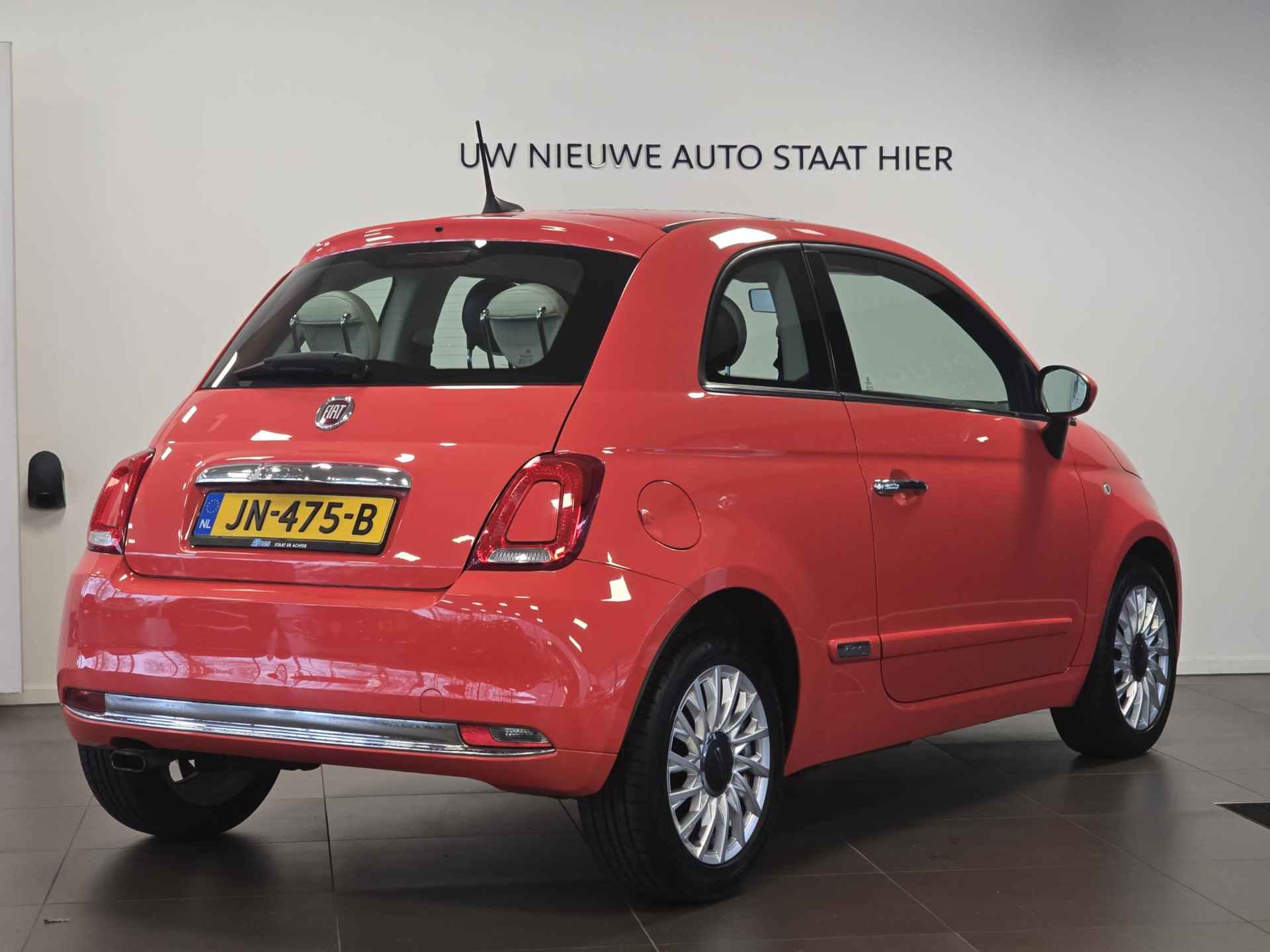 Fiat 500 Lounge 0.9 TwinAir TURBO 80pk | NAVI | AIRCO | PANODAK | DAB+ | LM-VELGEN | ROSSO CORALLO | - 4/51