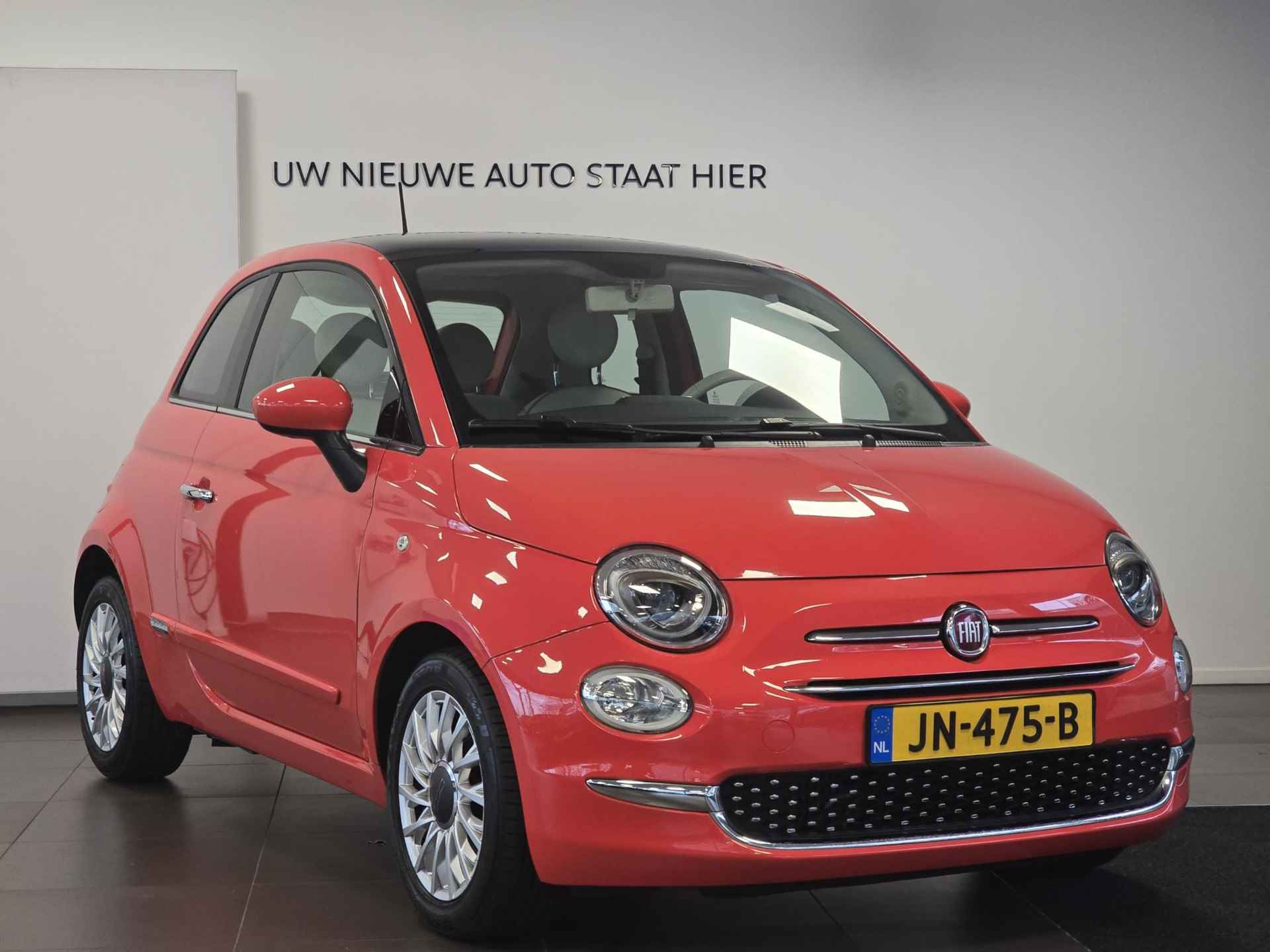 Fiat 500 Lounge 0.9 TwinAir TURBO 80pk | NAVI | AIRCO | PANODAK | DAB+ | LM-VELGEN | ROSSO CORALLO | - 6/51