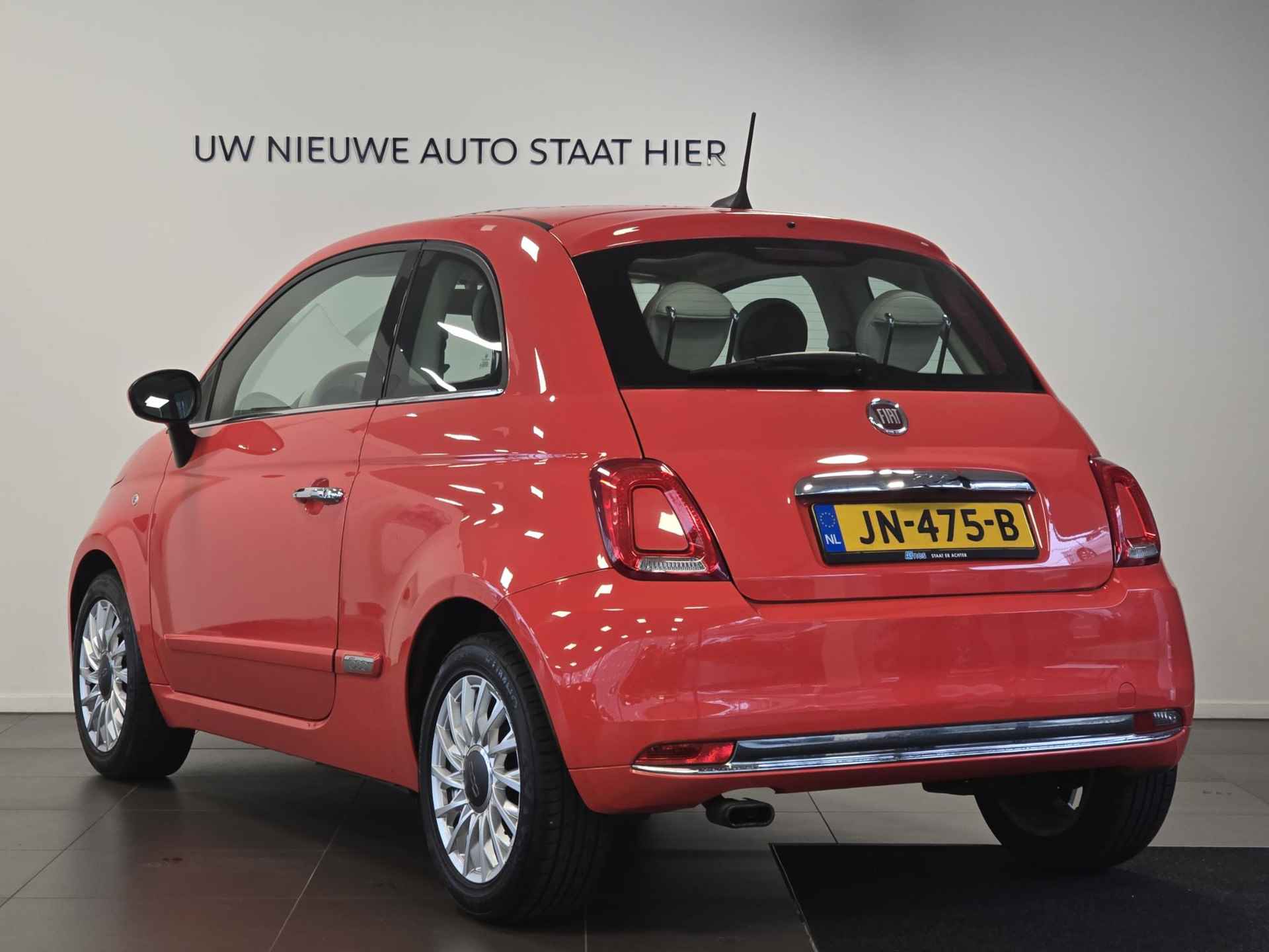 Fiat 500 Lounge 0.9 TwinAir TURBO 80pk | NAVI | AIRCO | PANODAK | DAB+ | LM-VELGEN | ROSSO CORALLO | - 9/51