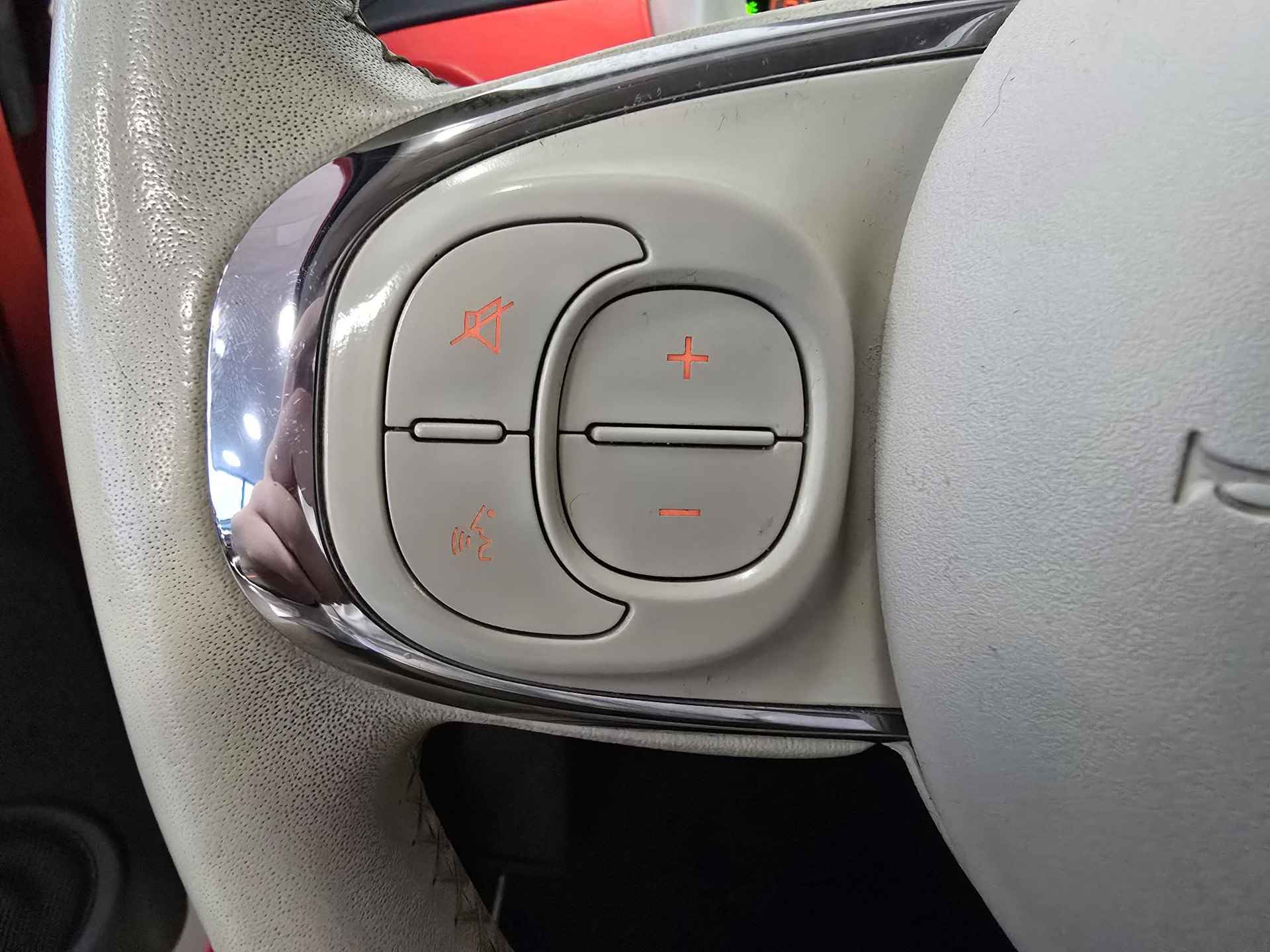 Fiat 500 Lounge 0.9 TwinAir TURBO 80pk | NAVI | AIRCO | PANODAK | DAB+ | LM-VELGEN | ROSSO CORALLO | - 21/51