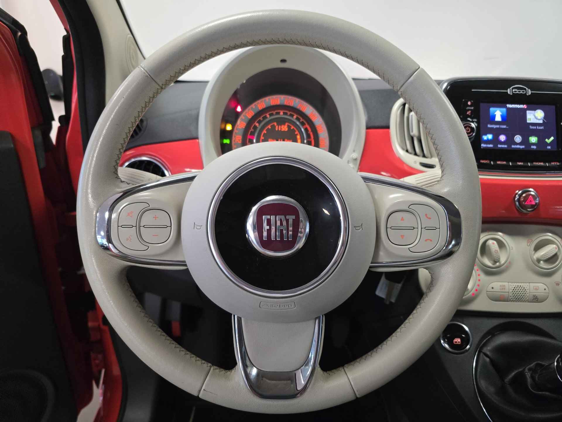 Fiat 500 Lounge 0.9 TwinAir TURBO 80pk | NAVI | AIRCO | PANODAK | DAB+ | LM-VELGEN | ROSSO CORALLO | - 22/51