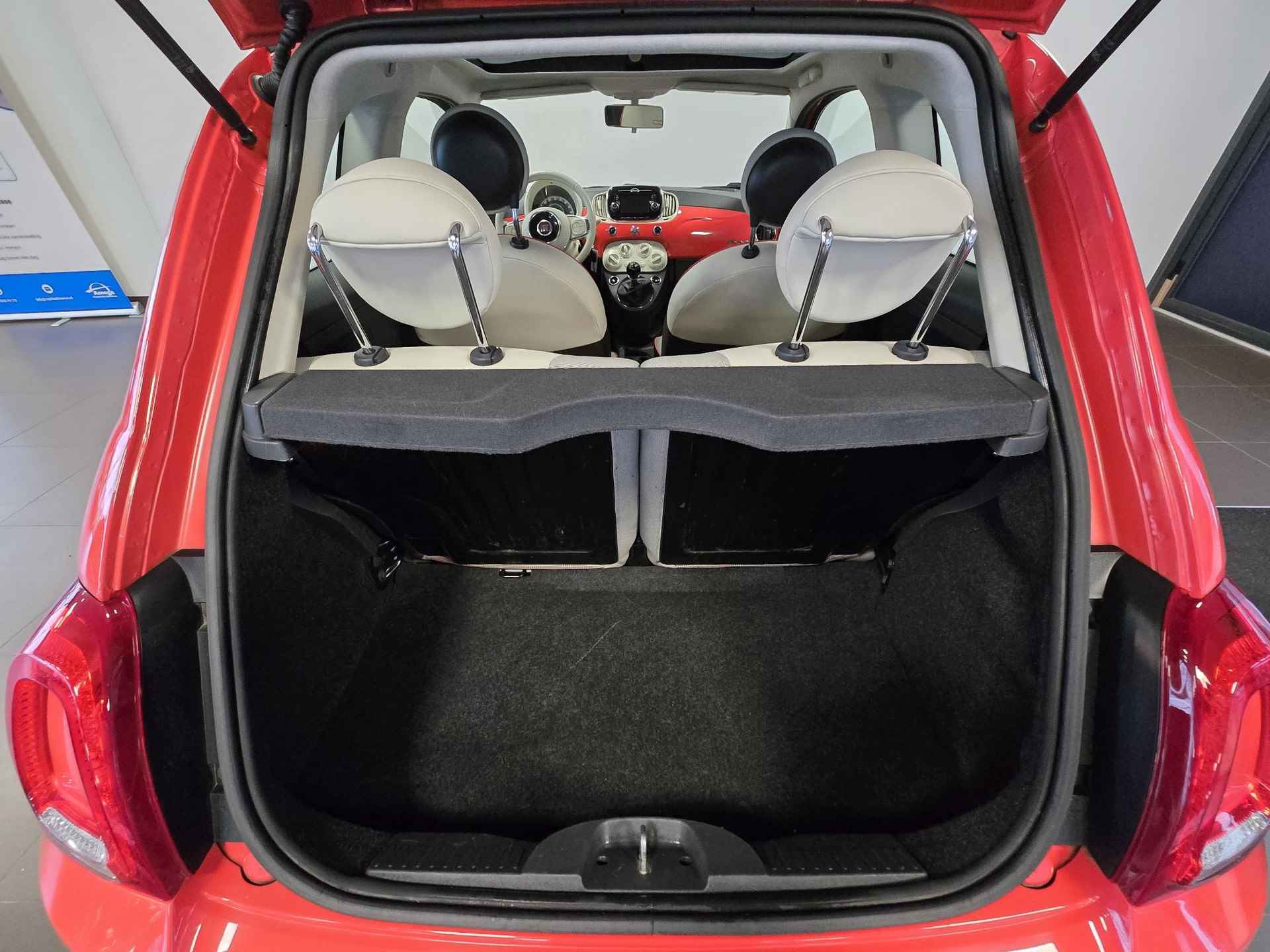 Fiat 500 Lounge 0.9 TwinAir TURBO 80pk | NAVI | AIRCO | PANODAK | DAB+ | LM-VELGEN | ROSSO CORALLO | - 35/51