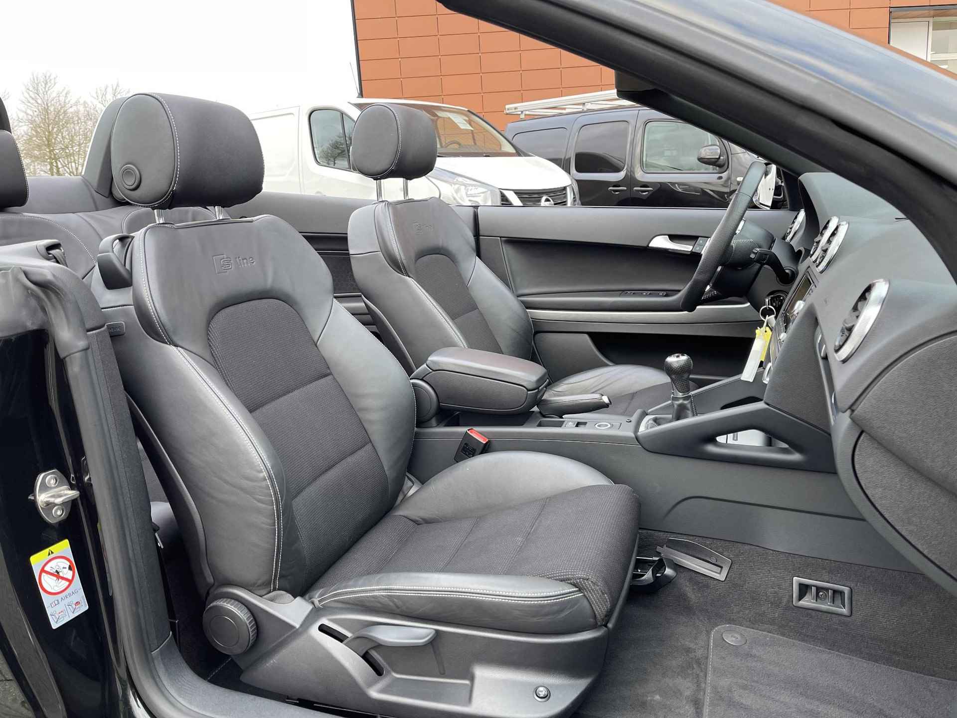 Audi A3 Cabriolet 1.2 TFSI Ambition Pro Line S NL-Auto + Lage KM-Stand | Elek. Cabriodak | Sportstoelen | Navigatie | Stoelverwarming | Xenon | Climate Control | Rijklaarprijs! - 11/35