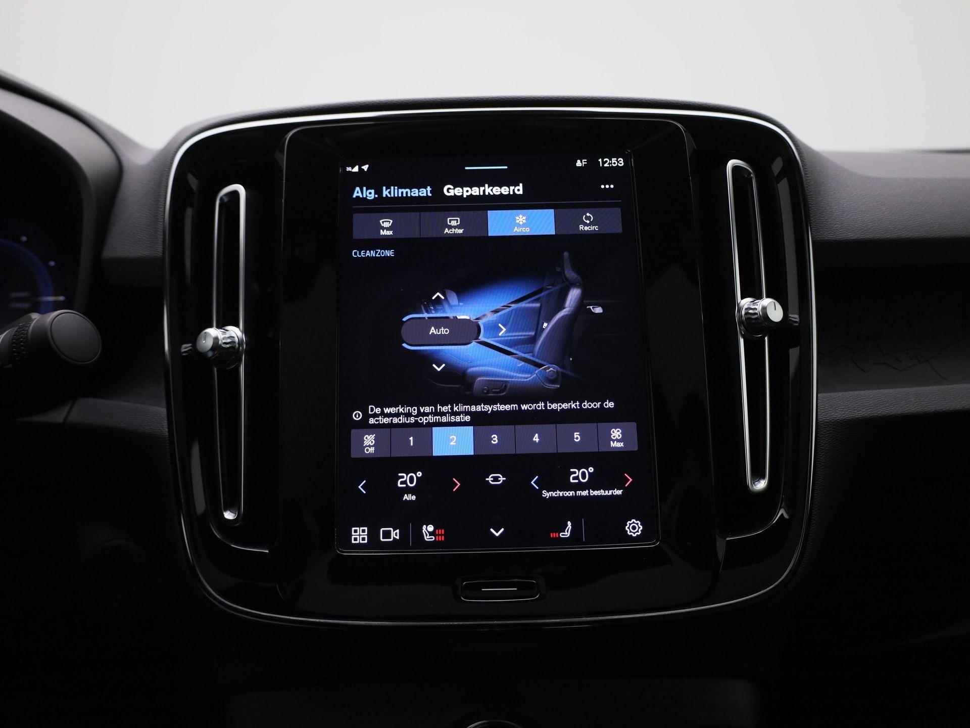 Volvo C40 Recharge Core | Navigatie | Climate-Control | Camera | Apple-Carplay | Cruise-Control | Stuur + Stoelverwarming | - 17/39