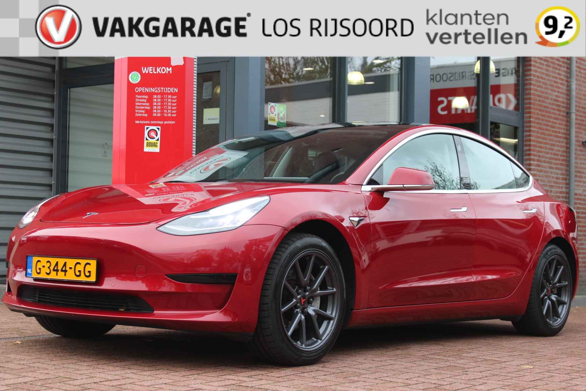 TESLA Model 3 Standard Plus | Trekgewicht! | Trekhaak | Black-on-Red | Auto-Pilot | Orig. NL | - 1/17