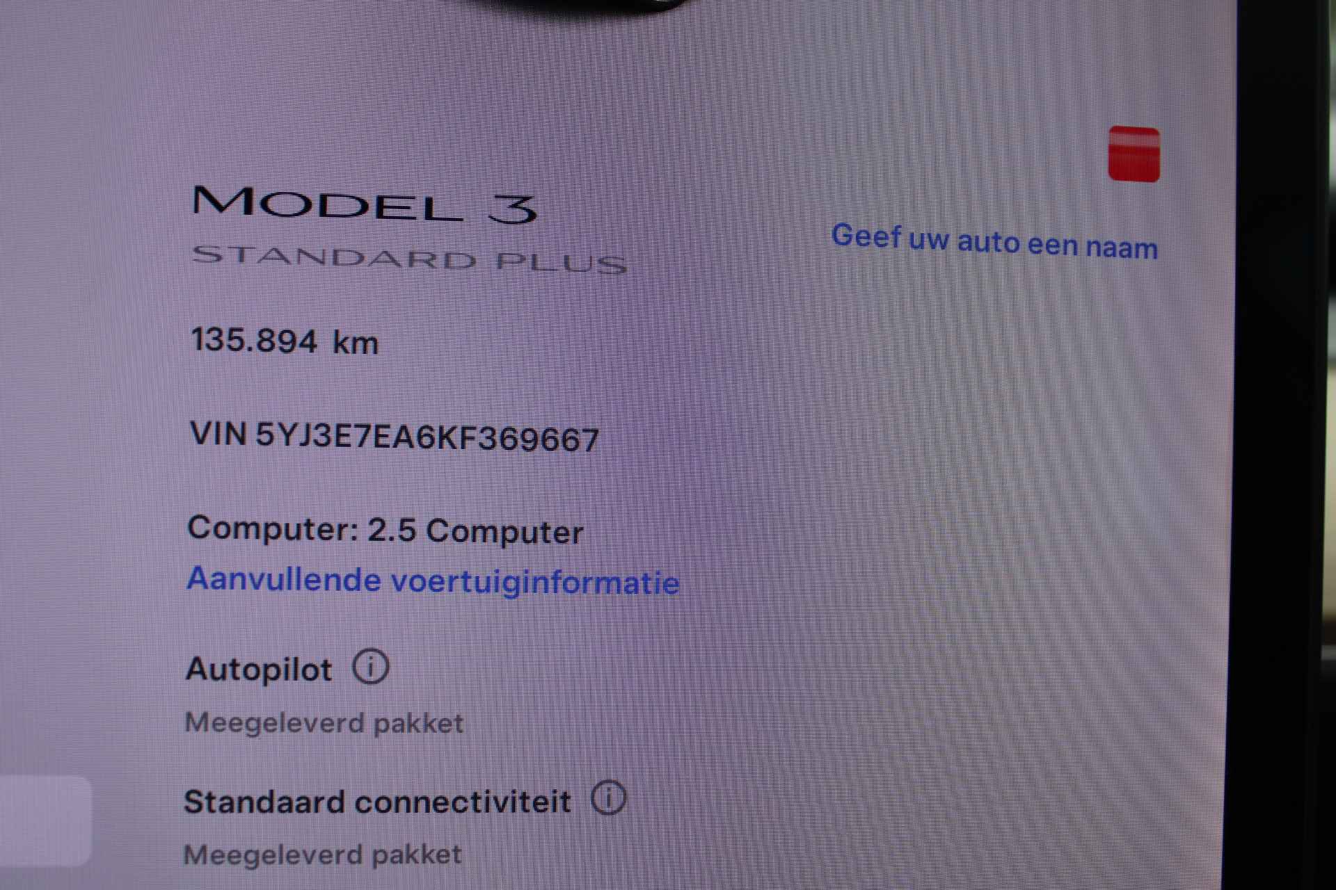 TESLA Model 3 Standard Plus | Trekgewicht! | Trekhaak | Black-on-Red | Auto-Pilot | Orig. NL | - 8/17