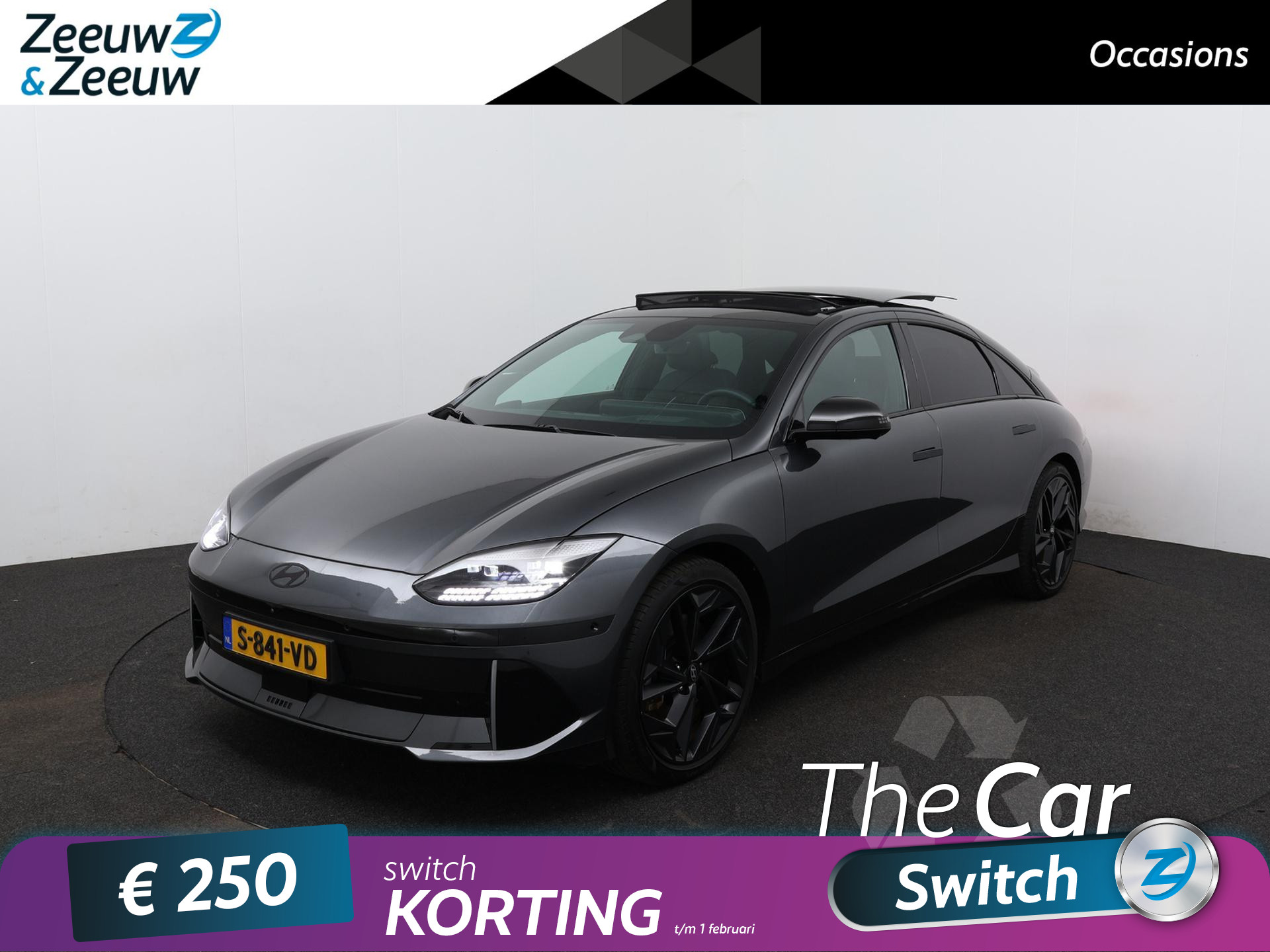 Hyundai IONIQ 6 First Edition AWD 77 kWh | Speciale uitvoering | vol opties | Schuif/kantel dak |