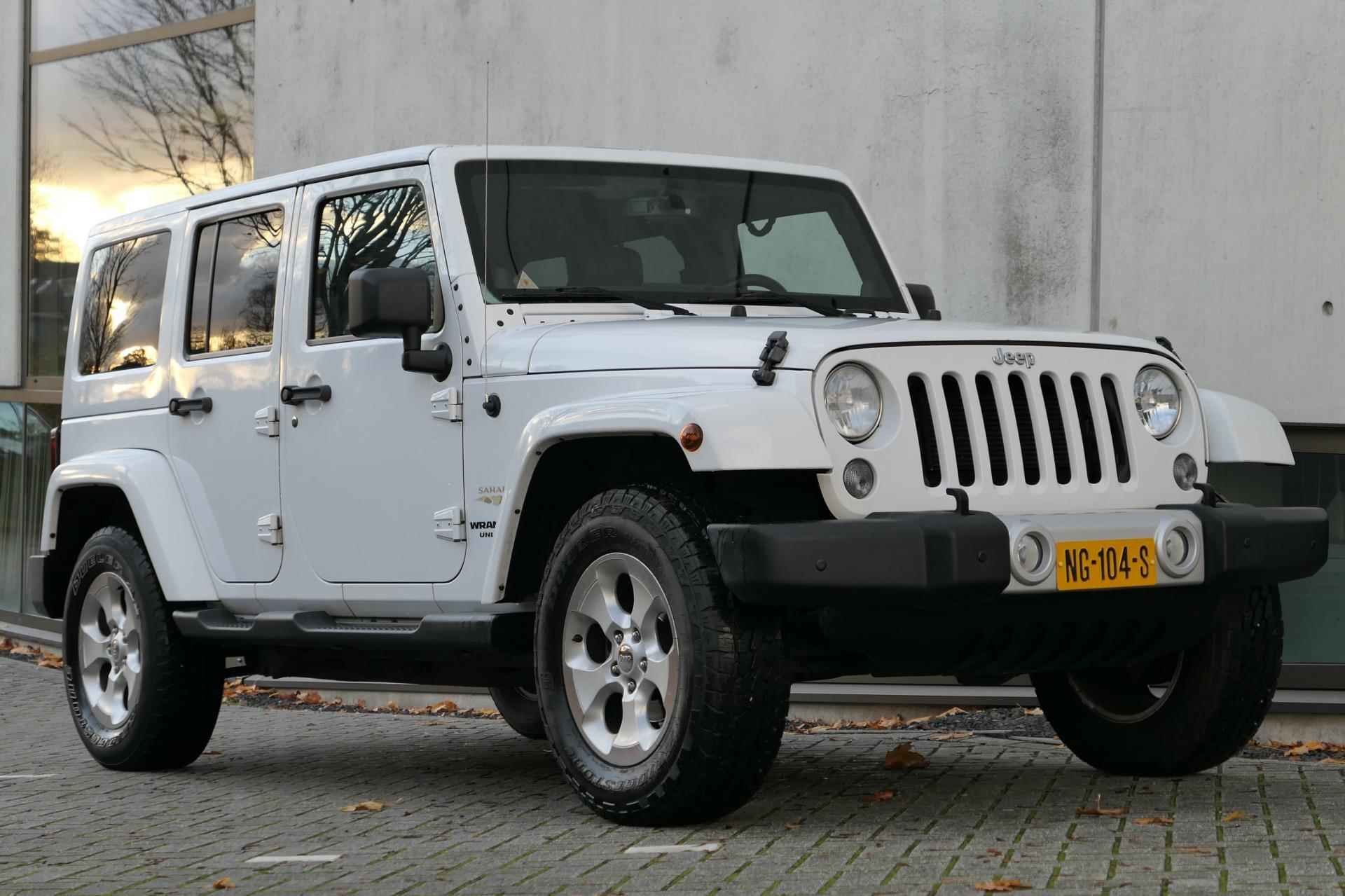 Jeep Wrangler Unlimited 3.6 Sahara Facelift 284pk NAP Leder Cruise PDC Stoelverwarming - 2/25