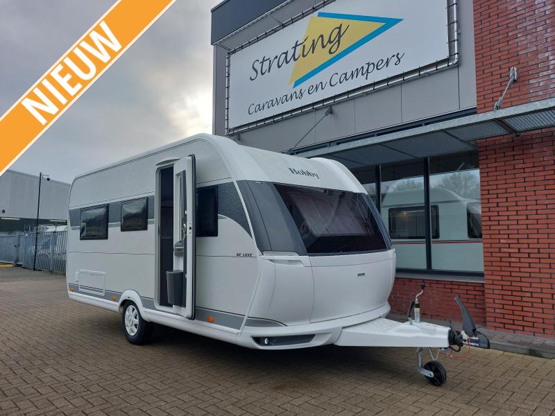 Hobby De Luxe 460 LU NIEUW!! ENKELE BEDDEN!!