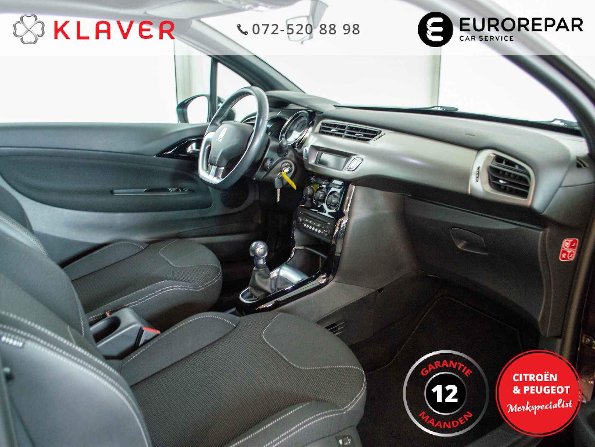 Ds 3 Cabrio 110pk | Airco | Stoelverwarming | Sensor achter - 15/28
