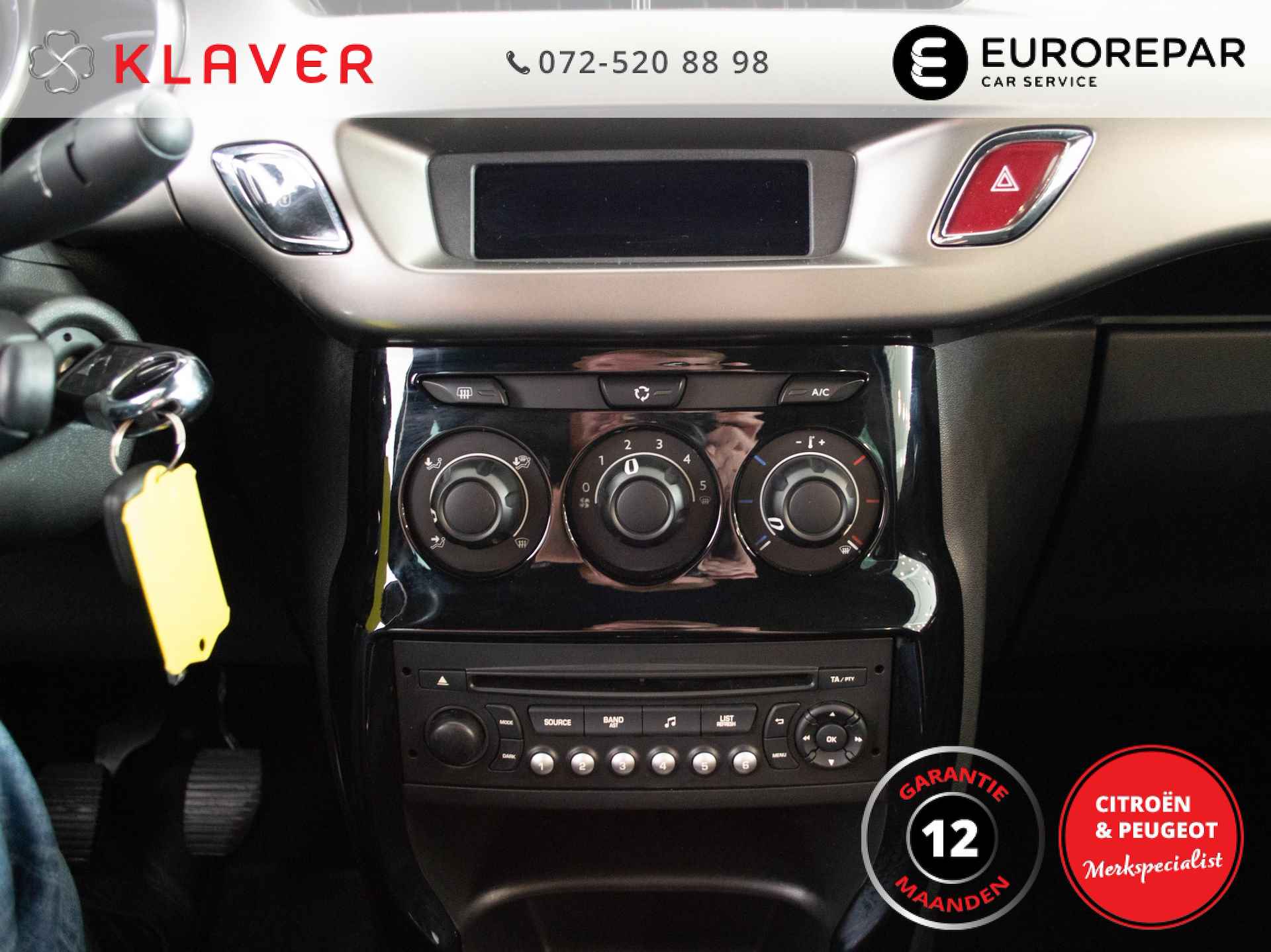 Ds 3 Cabrio 110pk | Airco | Stoelverwarming | Sensor achter - 22/28