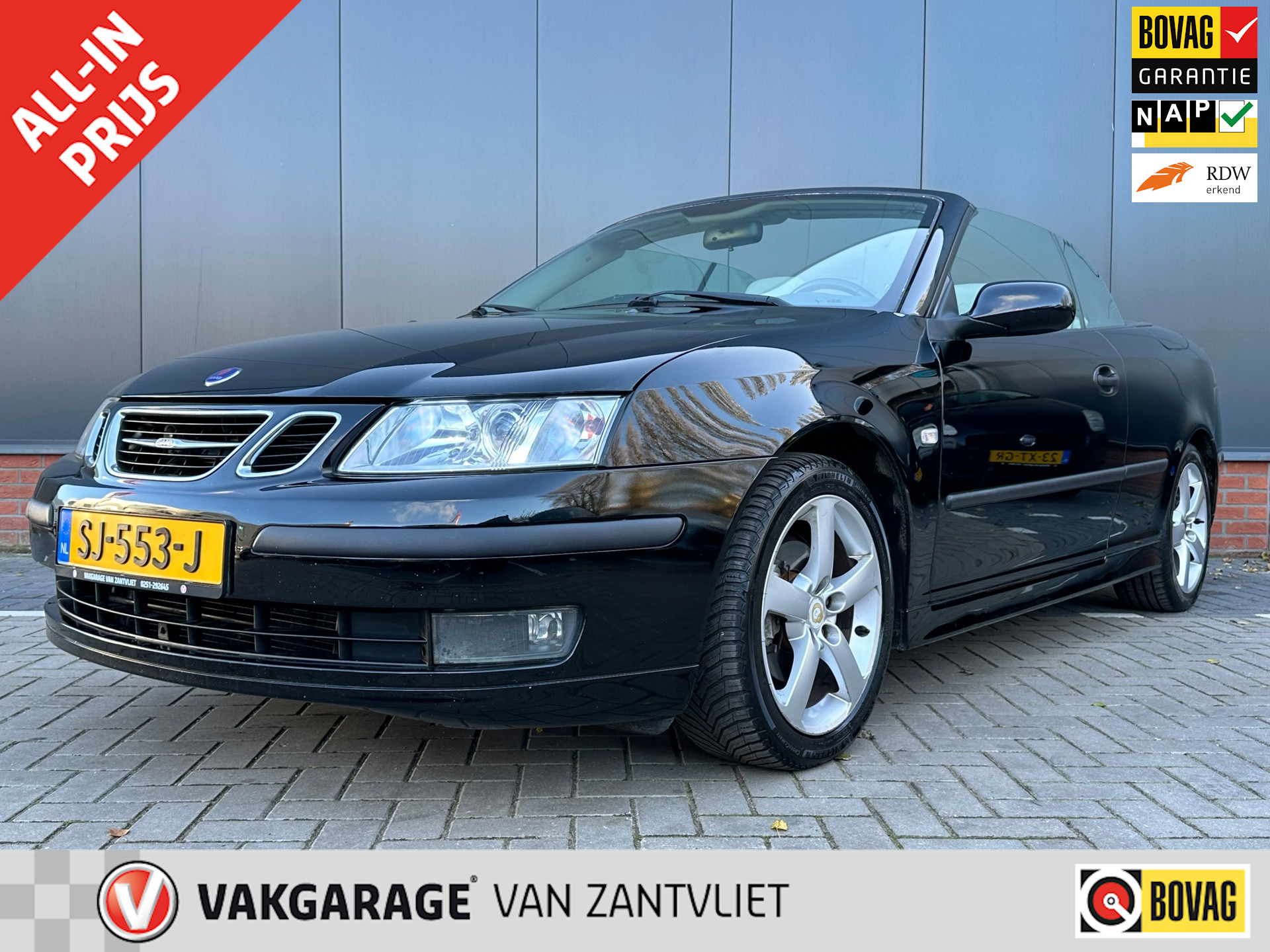 Saab 9-3 Cabrio 1.8t Vector ( 12 mnd BOVAG garantie)