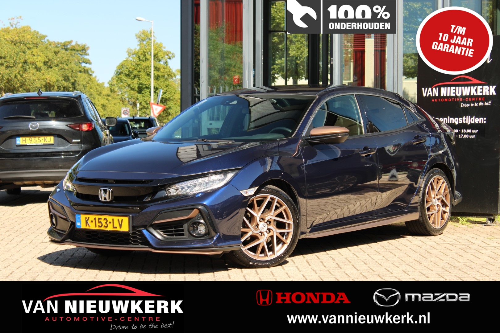 HONDA Civic 1.6 i-DTEC 120pk Elegance Bronze Line Carplay LED Adap Cruise