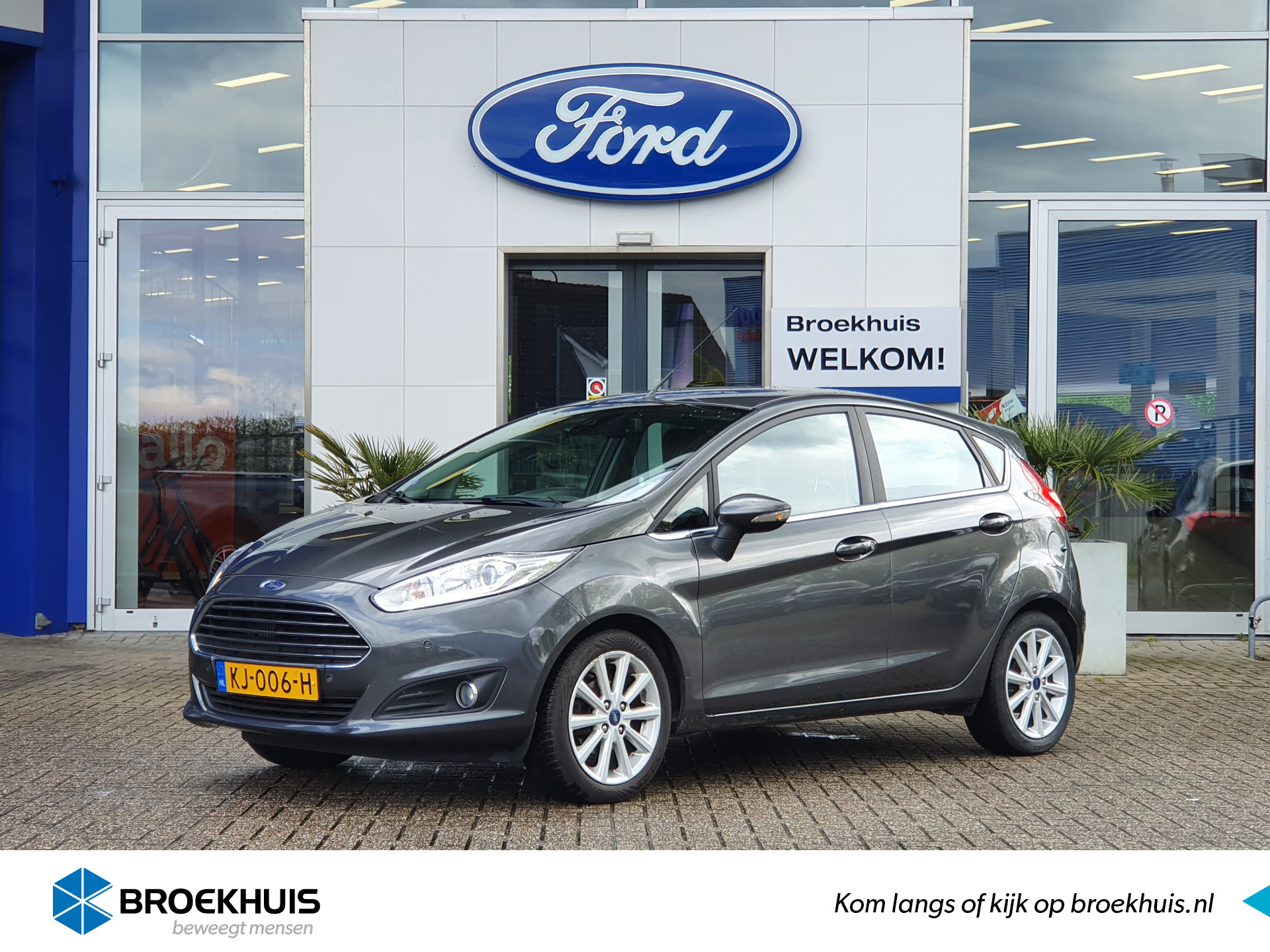 Ford Fiesta 1.0 Titanium | Trekhaak! | Airco | Cruise Control | Navigatie | Elek. ramen | bij viaBOVAG.nl