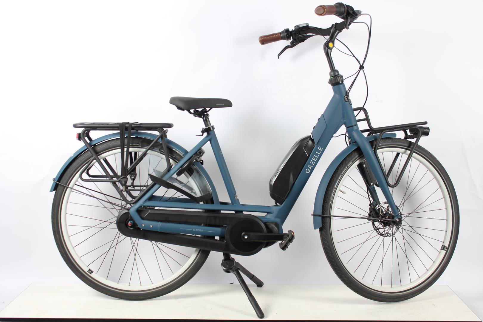 Gazelle Bloom C7 HMS D49 N7 Elektrische Stadsfietsen mallard blue matt