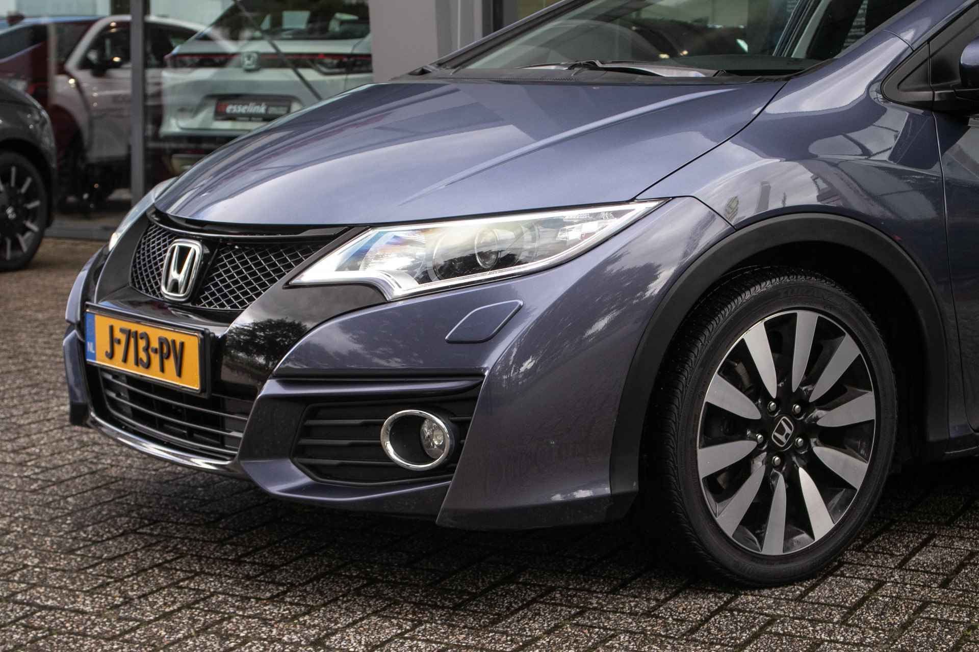 Honda Civic Tourer 1.8i-Vtec Elegance -All in rijklaarprijs | Trekhaak | Navi | Cruise | 12 mnd Bovag - 25/36