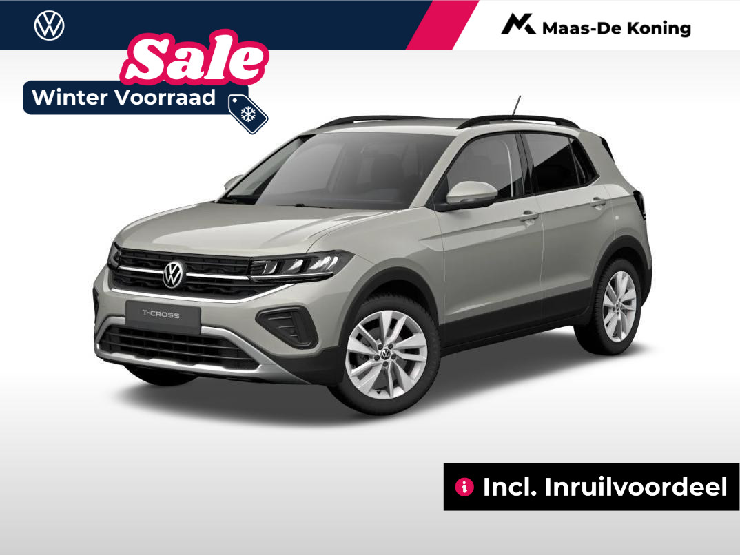 Volkswagen T-Cross Life Edition 1.0 TSI 95 pk 5 versn. Hand · Achteruitrijcamera · Privatelease vanaf €,-359 per maand · Incl. inruilvoordeel ·