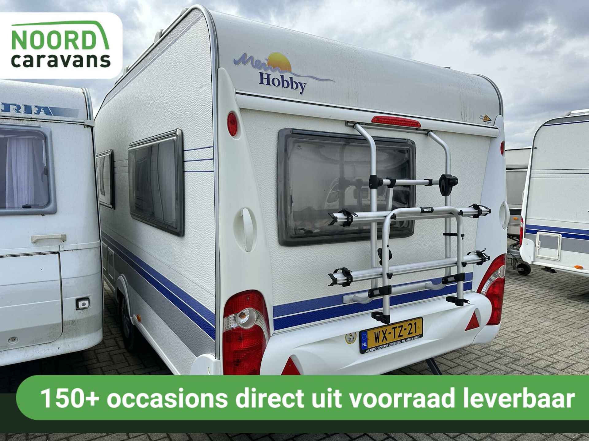 HOBBY EXCELLENT 410 VOORTENT + MOVER + FRANSBED + DOUCHE - 3/17