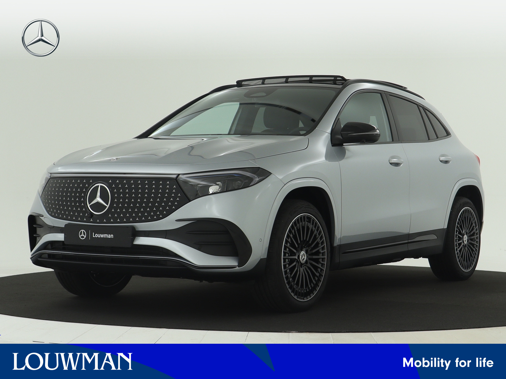 Mercedes-Benz EQA 250+ AMG Line 71 kWh | Nightpakket | Premium pakket | Winter pakket | Dodehoekassistent | Parkeerpakket met 360°-camera | GUARD 360° Voertuigbescherming Plus | Burmester Surround Sound systeem | EASY PACK achterklep |