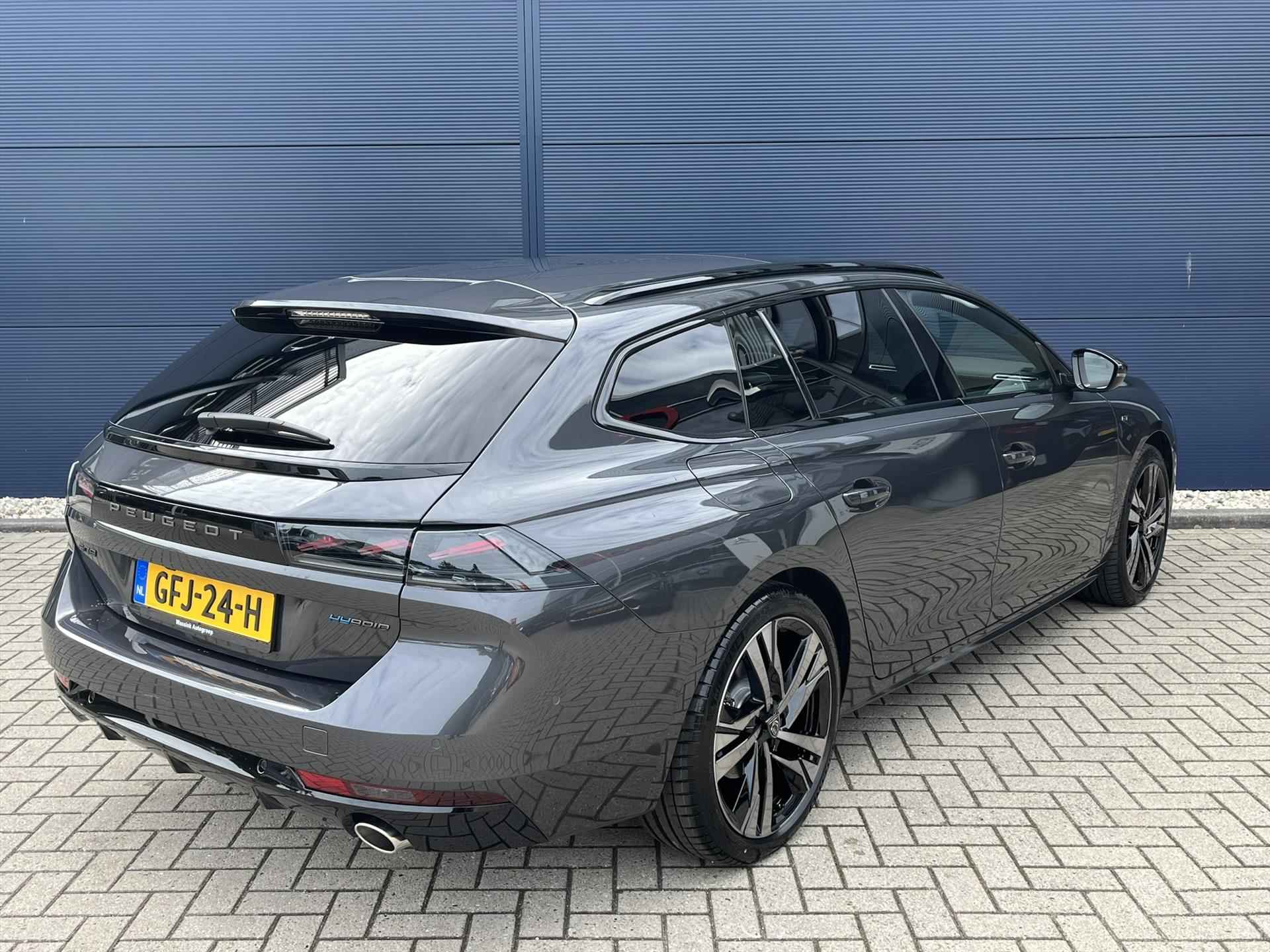 PEUGEOT 508 Sw 1.6 Plug-in Hybrid 180 pk e-EAT8 GT | Focal | Schuifdak | 7,4 KW boordlader | Leder | Massage | 19 inch velgen | Active suspension control - 6/47