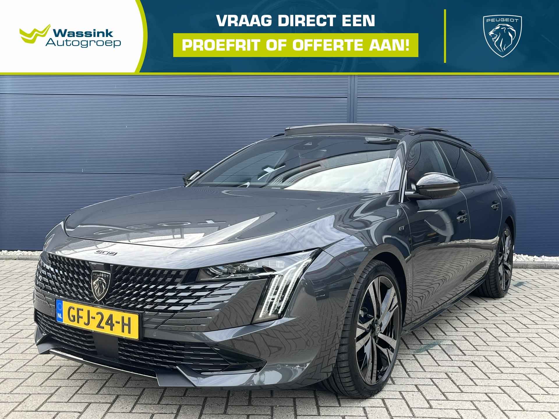 PEUGEOT 508 Sw 1.6 Plug-in Hybrid 180 pk e-EAT8 GT | Focal | Schuifdak | 7,4 KW boordlader | Leder | Massage | 19 inch velgen | Active suspension control - 1/47