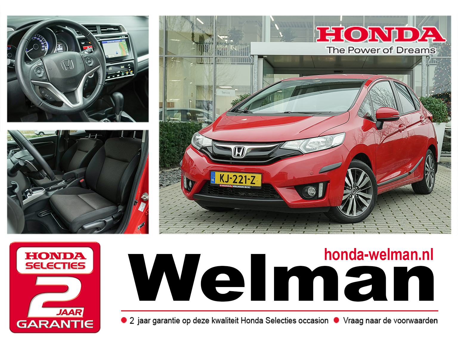 Honda Jazz 1.3i V-TEC ELEGANCE - AUTOMAAT - TREKHAAK - NAVIGATIE - ALL WEATERS