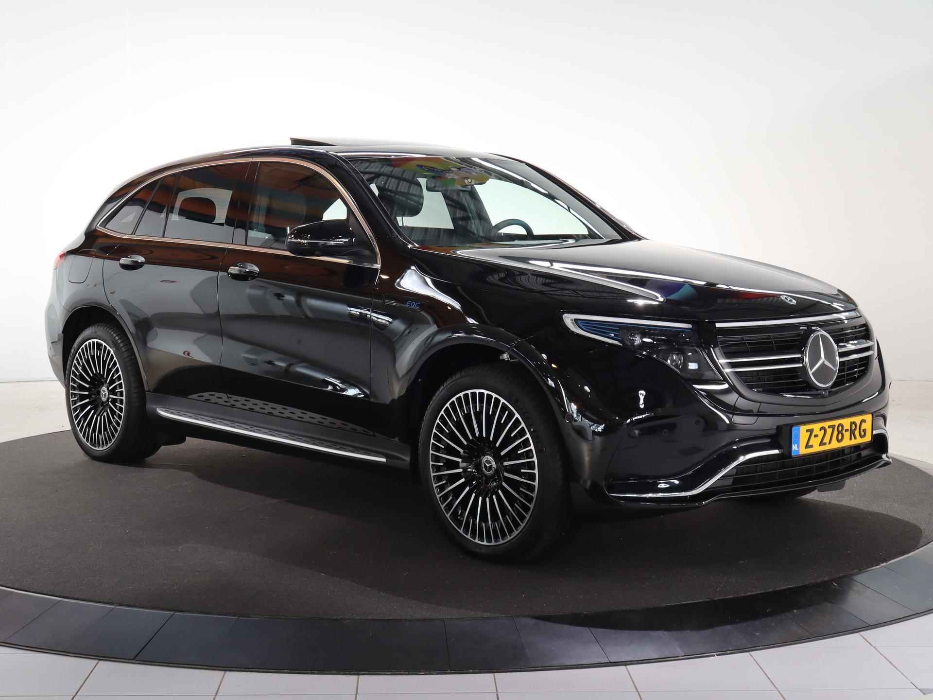 Mercedes-Benz EQC 400 4MATIC AMG Line Premium Plus 80 kWh | Schuifdak | 360 camera | Adaptive cruise control | Trekhaak | Memory stoelen | 21" | - 26/28