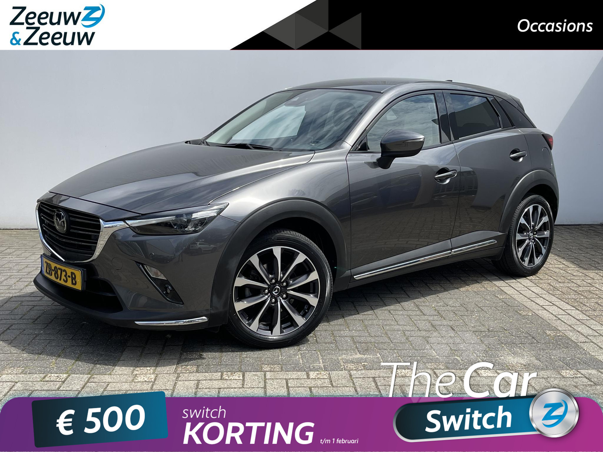 Mazda CX-3 2.0 SkyActiv-G 120 GT-M | AUTOMAAT | LEDER | STUUR & STOELVERWARMING | NAVI | CAMERA | ETC...